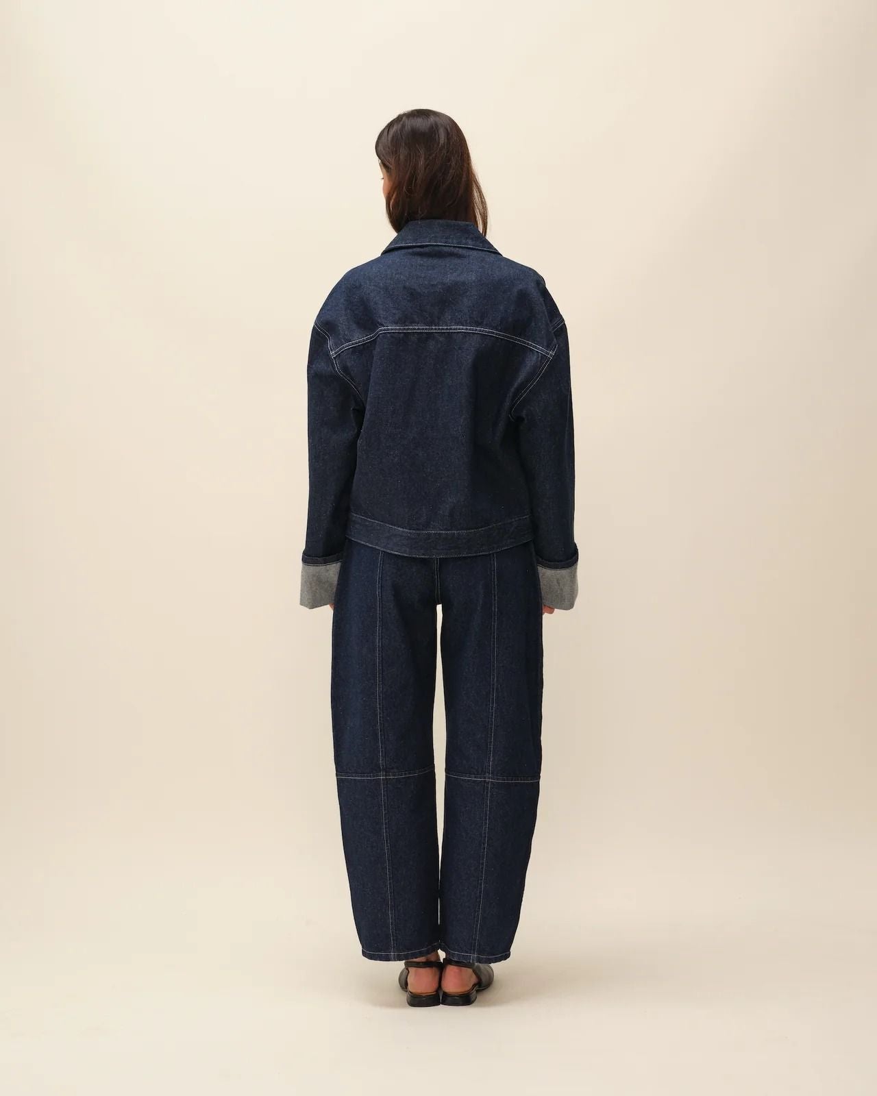 Veste denim oversize en coton bio | brut "anouar" | Brut