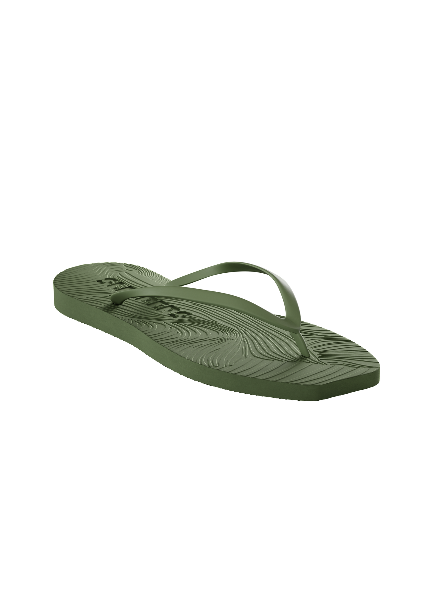 Tongs en caoutchouc naturel | vert "Tapered green" | Green