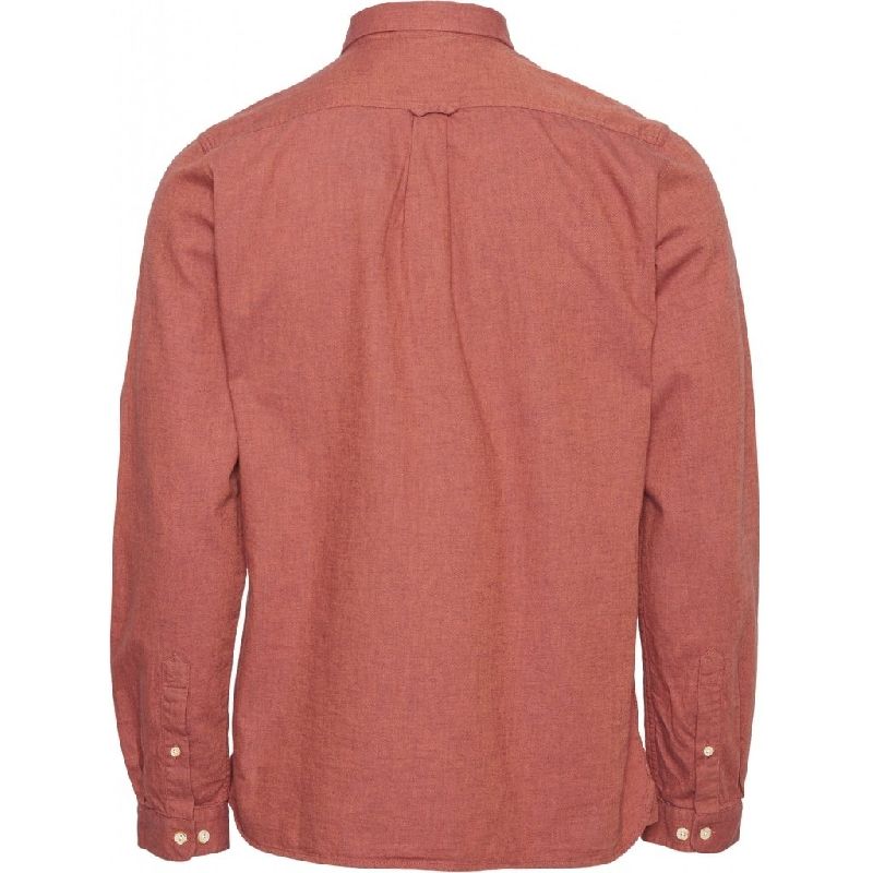 Chemise en flanelle rouge en coton bio - Elder