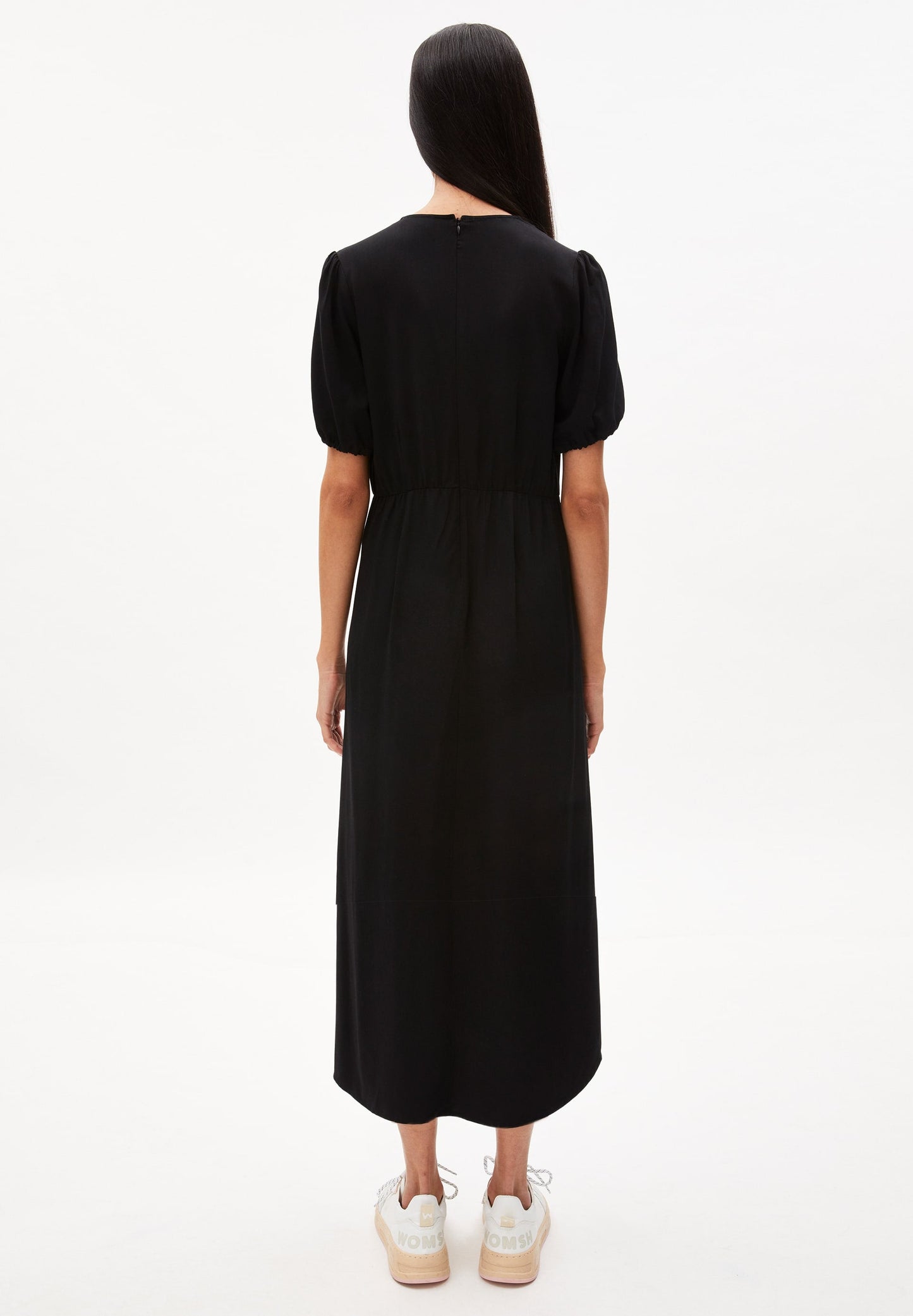 Robe longue noire en viscose - caaitlin