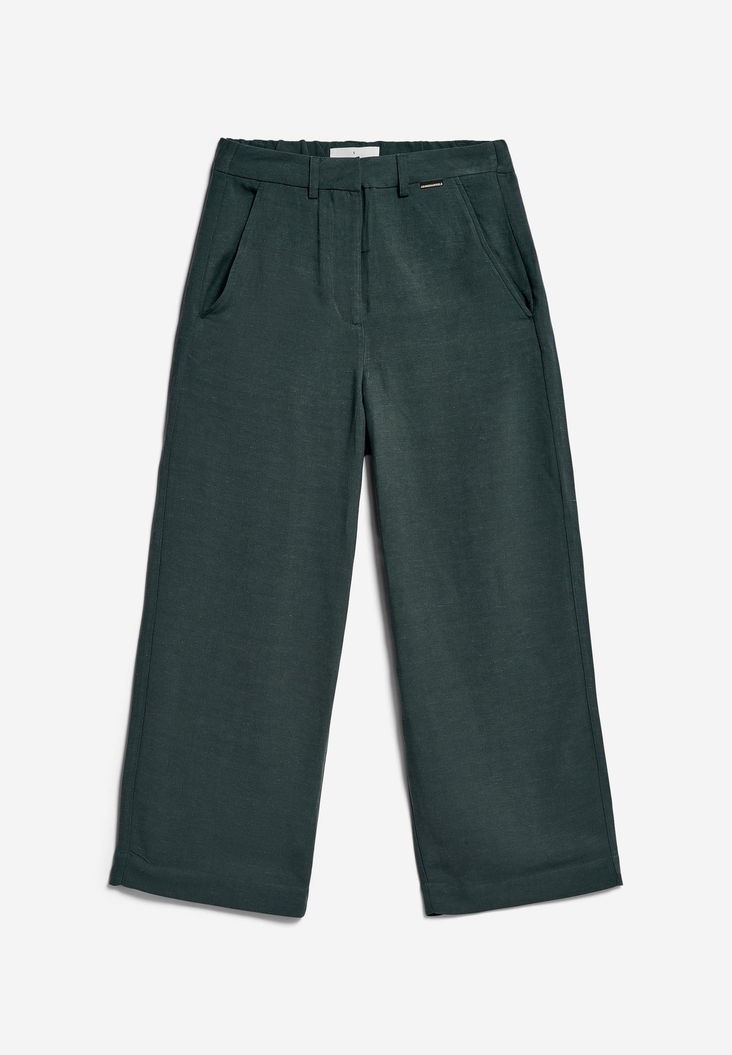 Pantalon ample en ecovero et lin | Gris foncé "caarunus lino space steel"