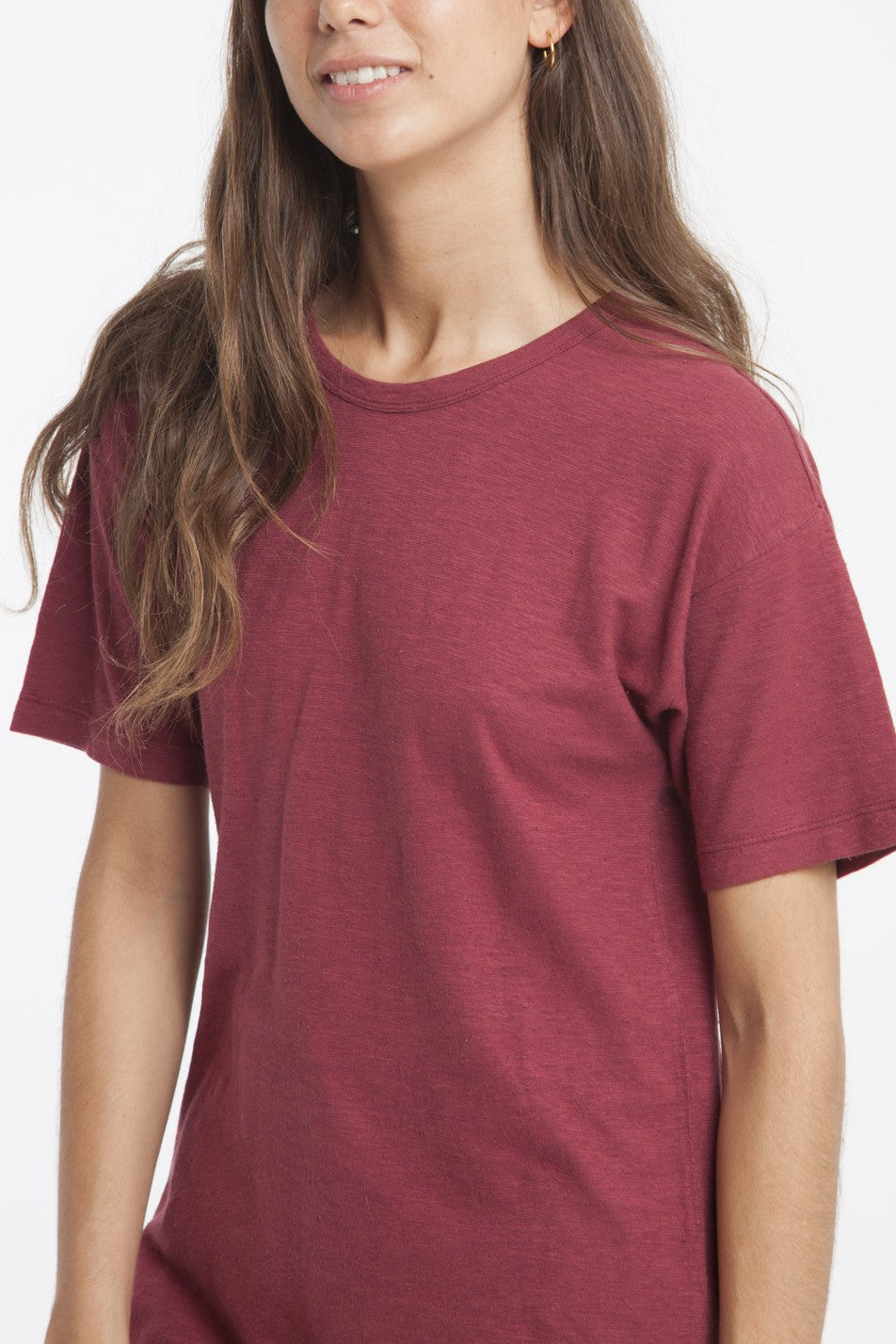 T-shirt en chanvre rouge