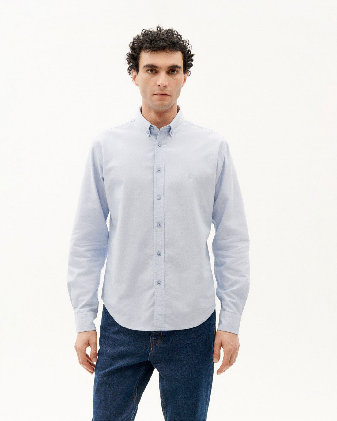 Chemise classique en coton bio | bleu "sol light blue ant shirt"