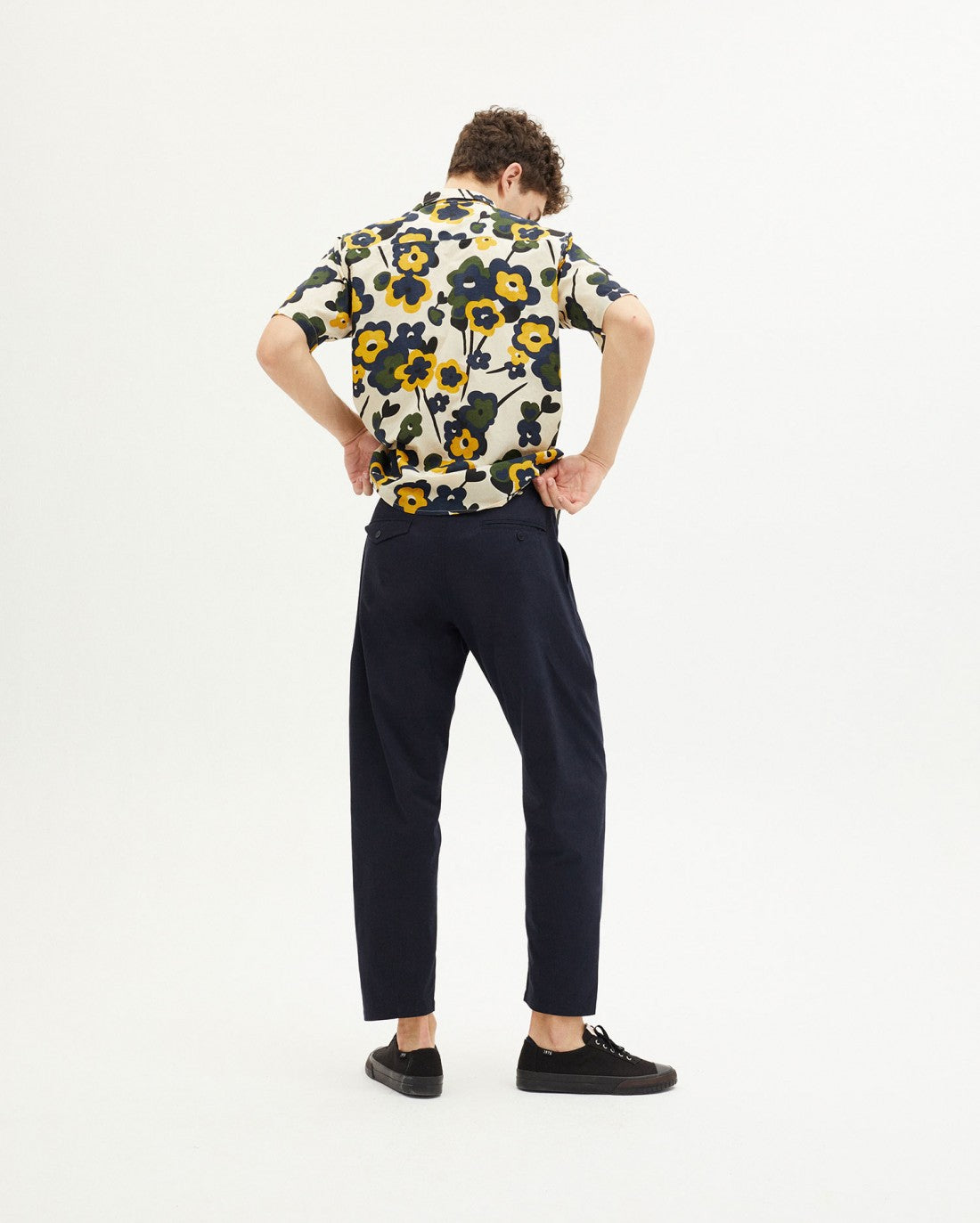 Chemise manches courtes à fleur en coton bio - BLOOM TOM SHIRT