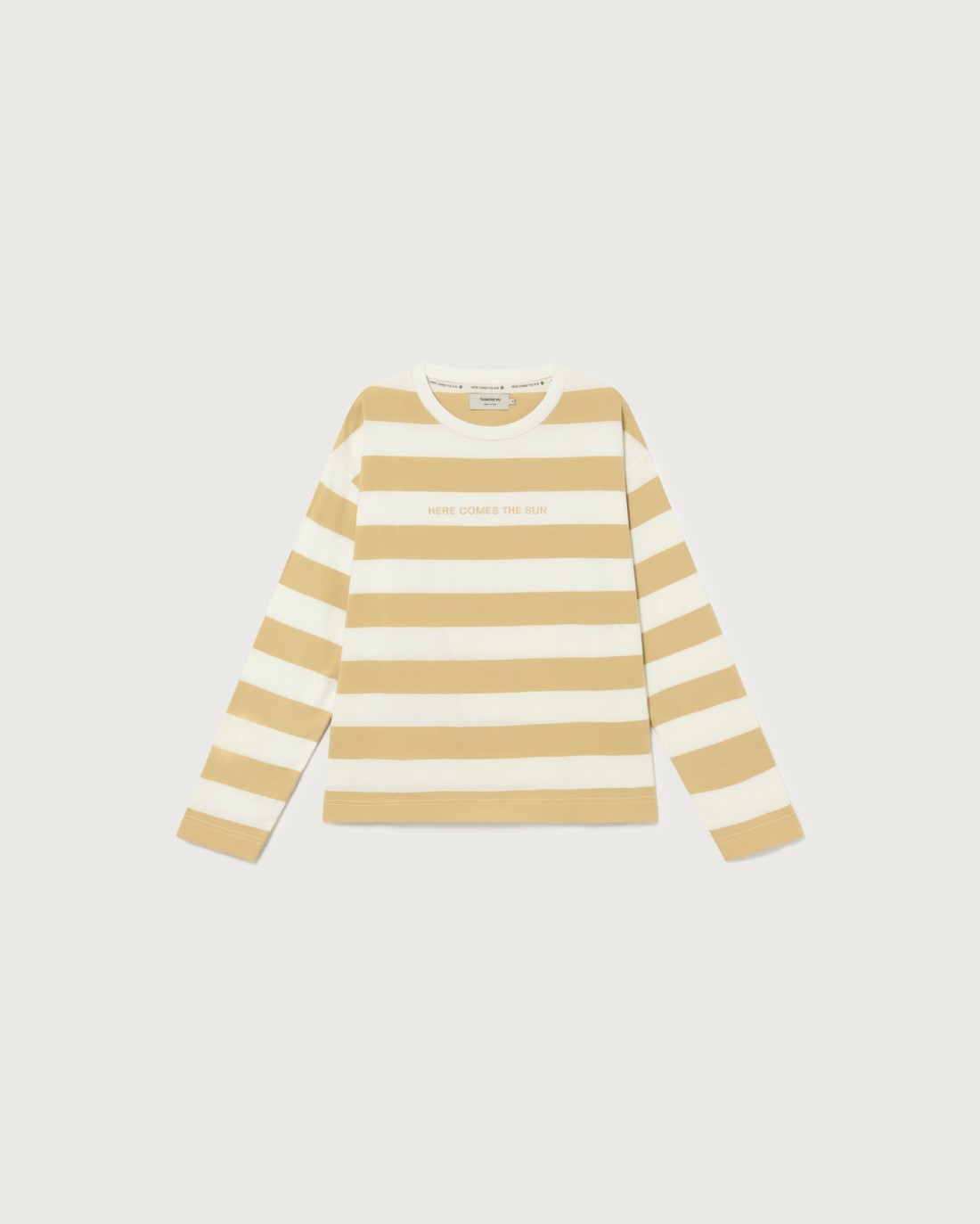 T-shirt ample manches longues rayé en coton bio
