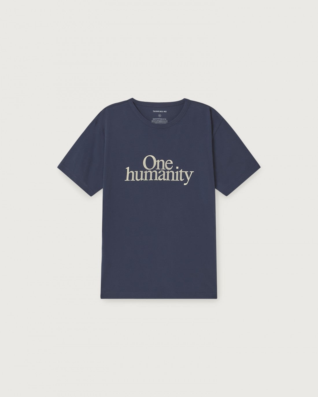 T-shirt marine en coton bio - One Humanity