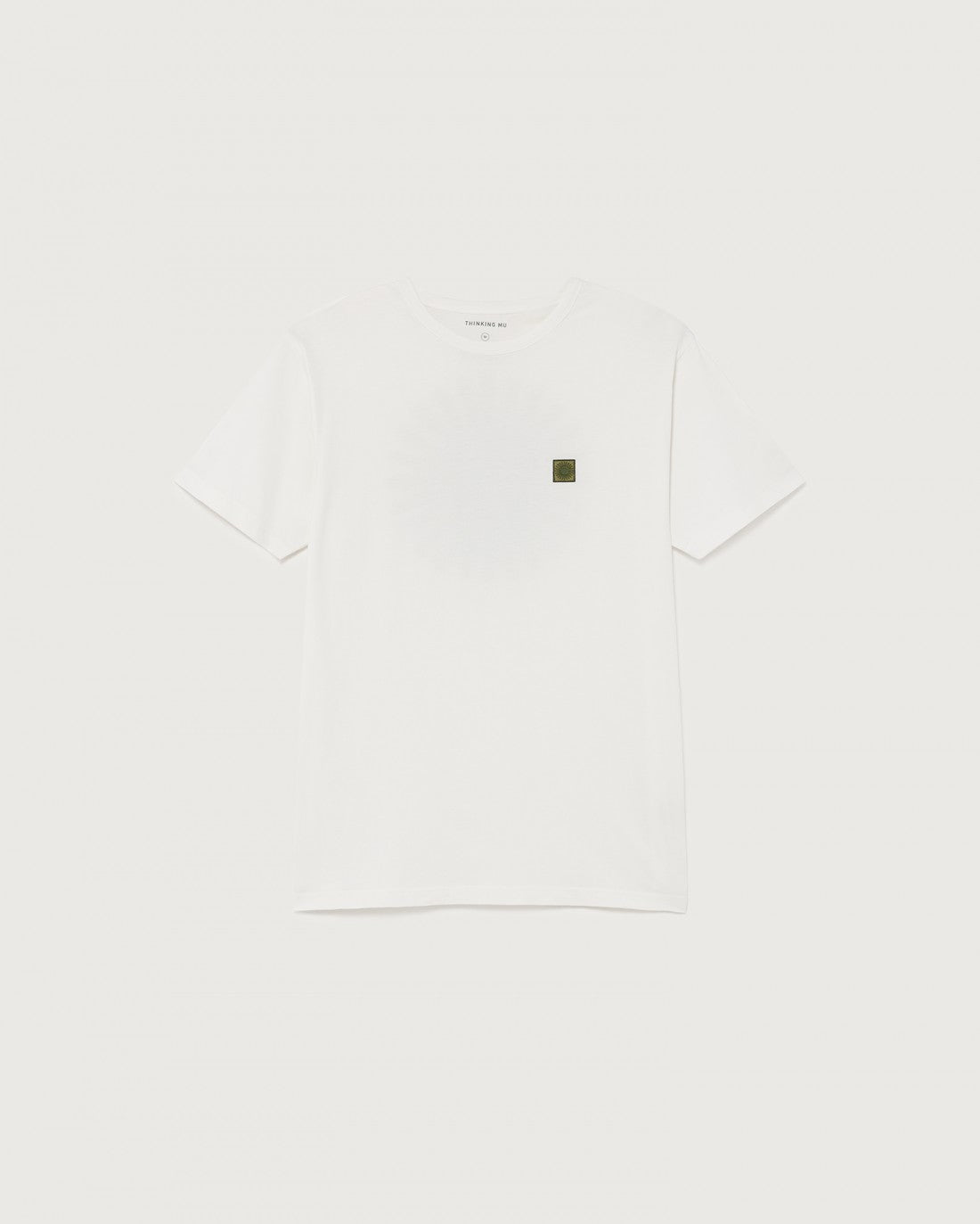 T-shirt blanc à motif en coton bio - SOL WHITE T-SHIRT