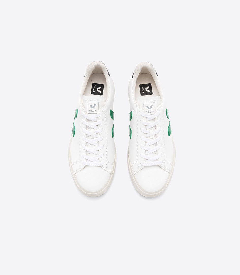 Baskets campo extra white emeraude black