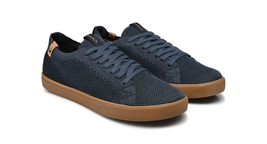 Baskets en matières recyclées | marine "cannon knit m 2.0 navy"
