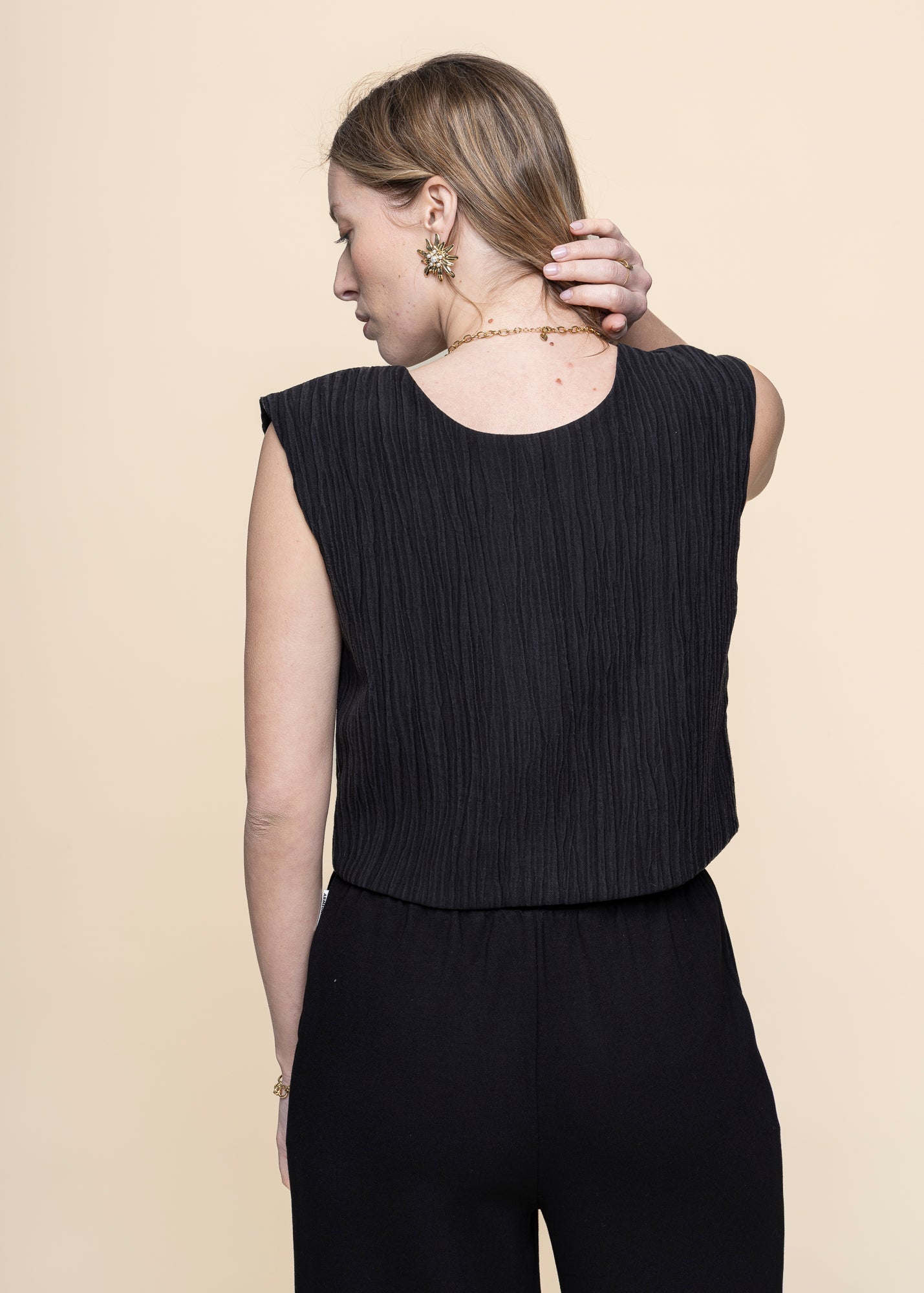 top en tencel | noir "Stroget - black"