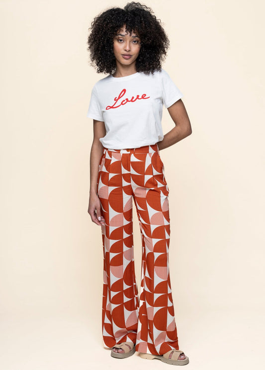 Pantalons ample en tencel | multicolore "shrubbery manolita pant"