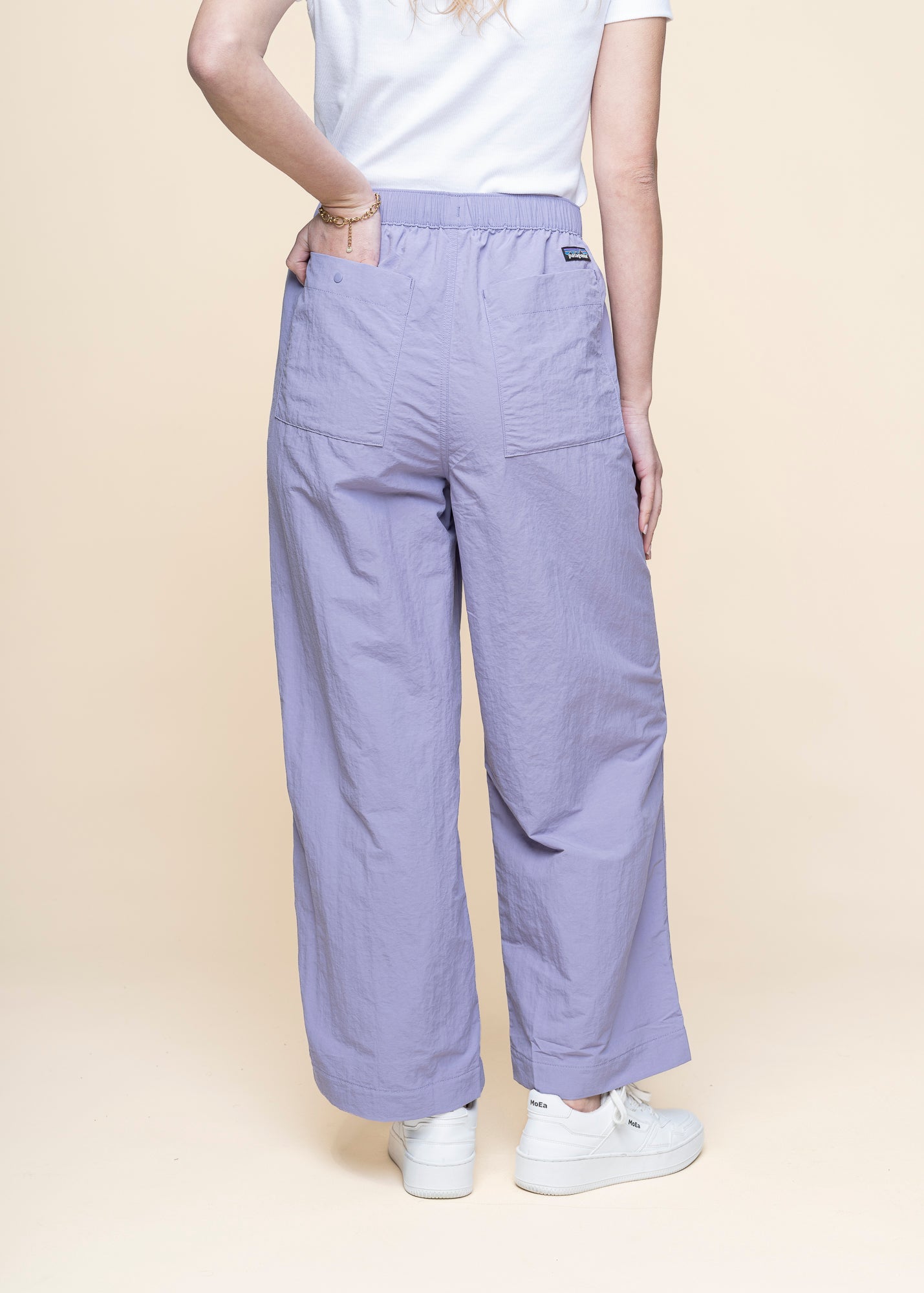 Pantalon ample en nylon recyclé | violet "outdoor everyday pants - concrete purple"