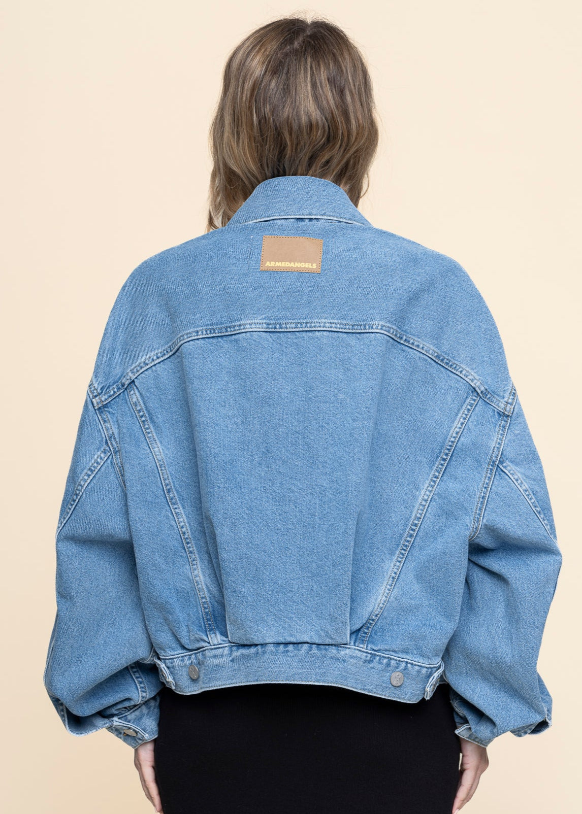 Veste en coton biologique recyclé | bleu "paasithe - horizon"