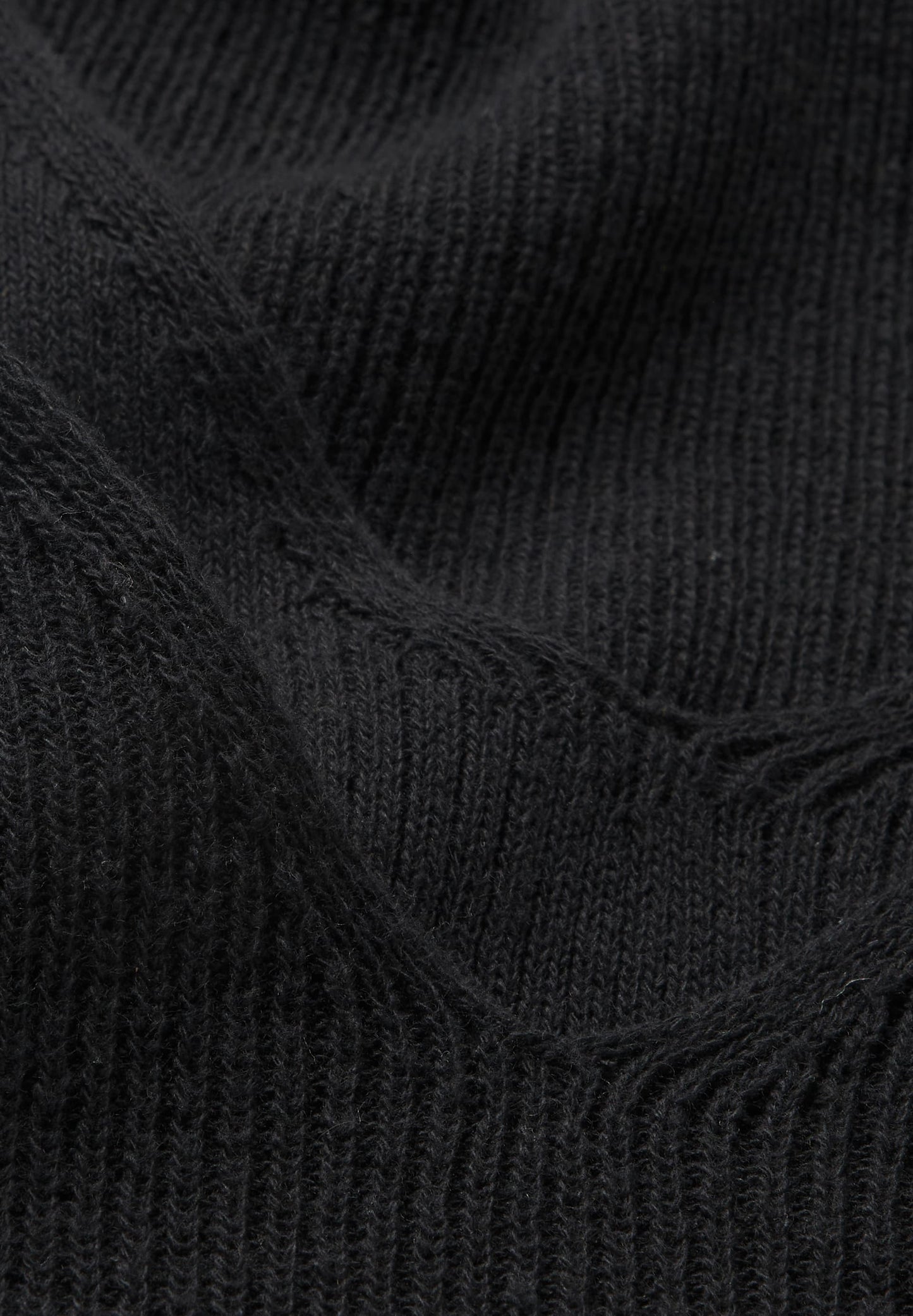 Robe longue maille en matières recyclées | Noir "caroliniaa lino black"