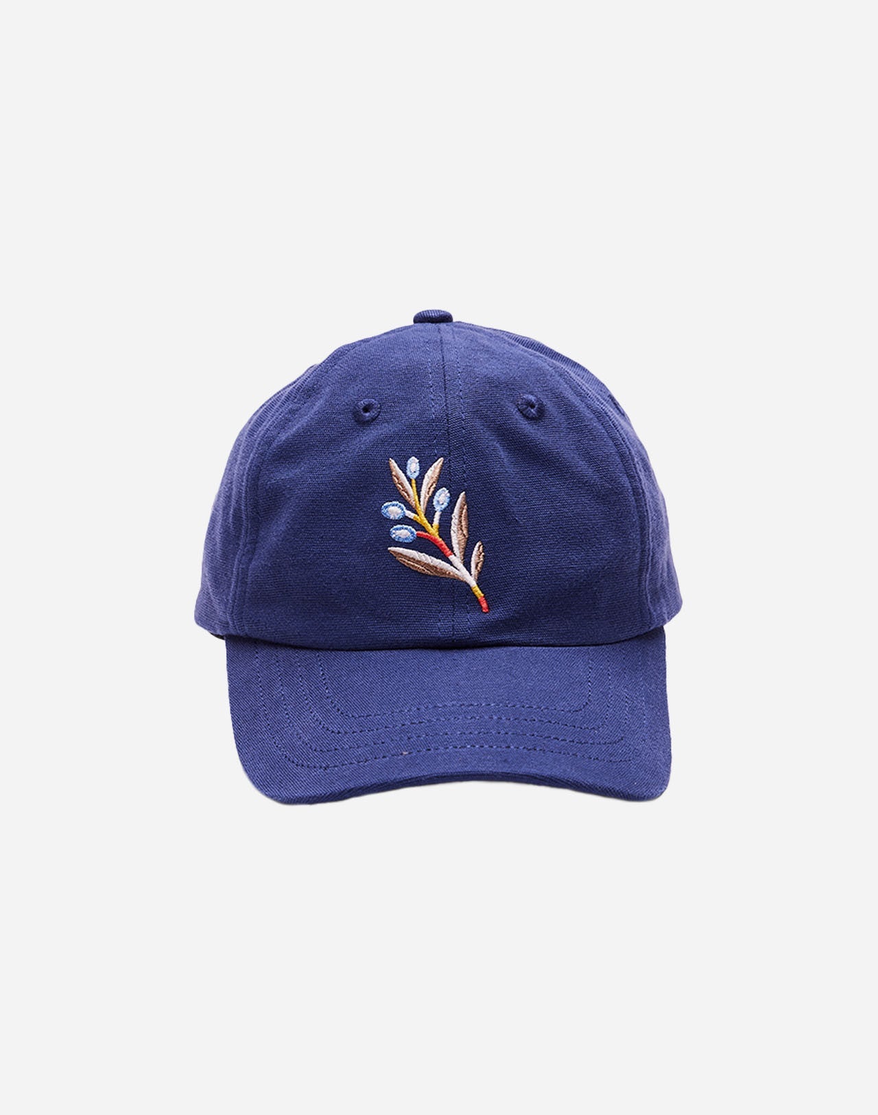 Casquette en coton biologique | bleu "casquette six pannel meknes"