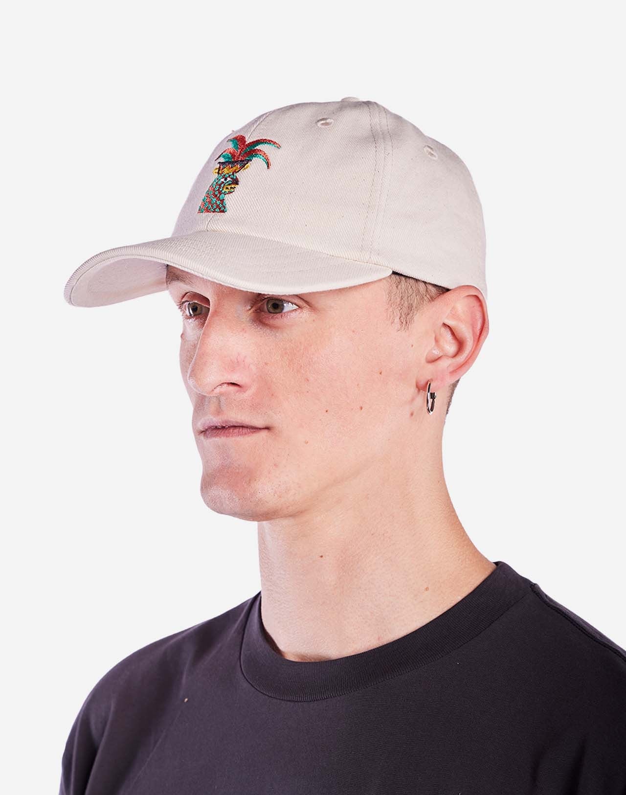 Casquette en coton bio | beige "casquette six pannel yaguar"