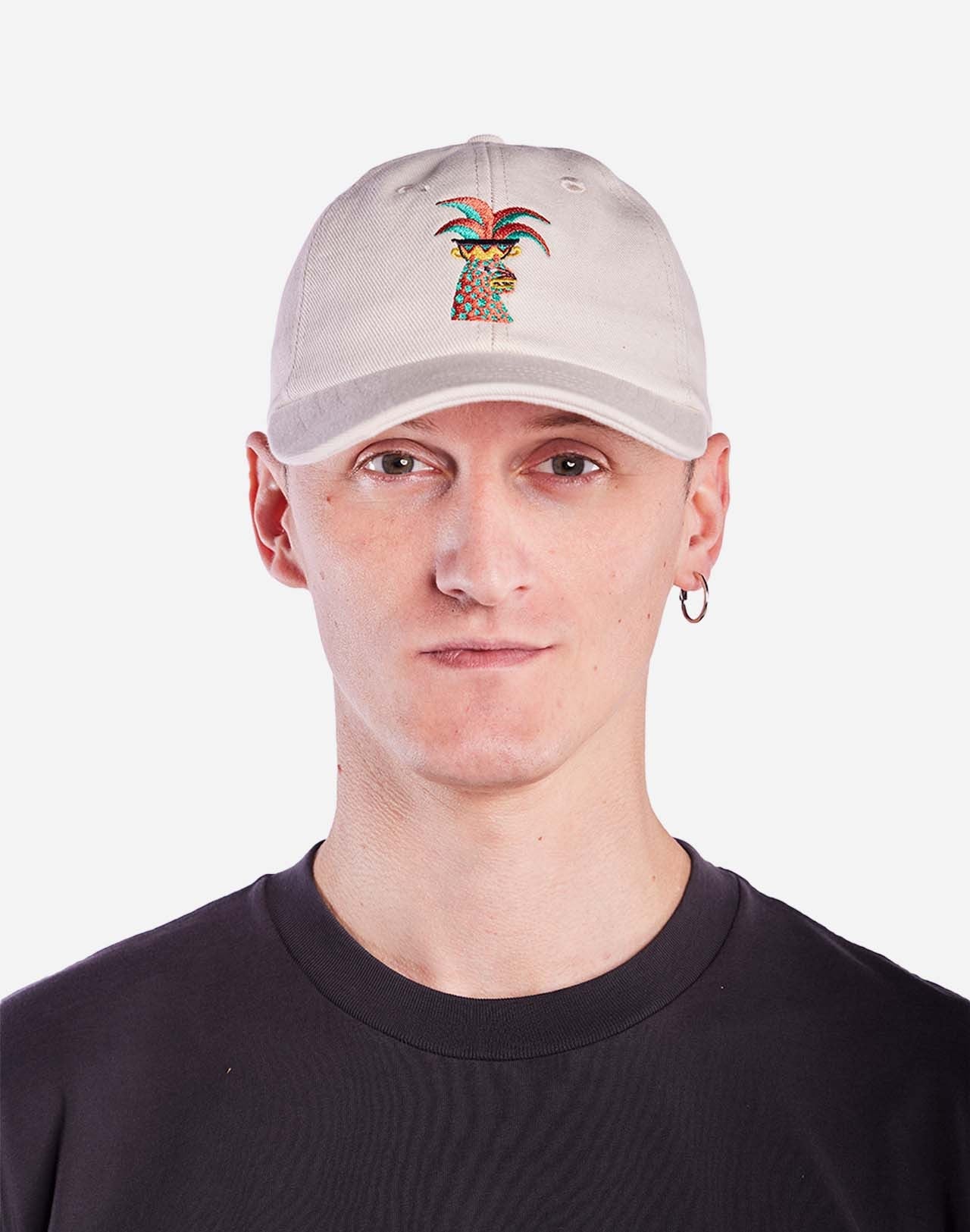 Casquette en coton bio | beige "casquette six pannel yaguar"