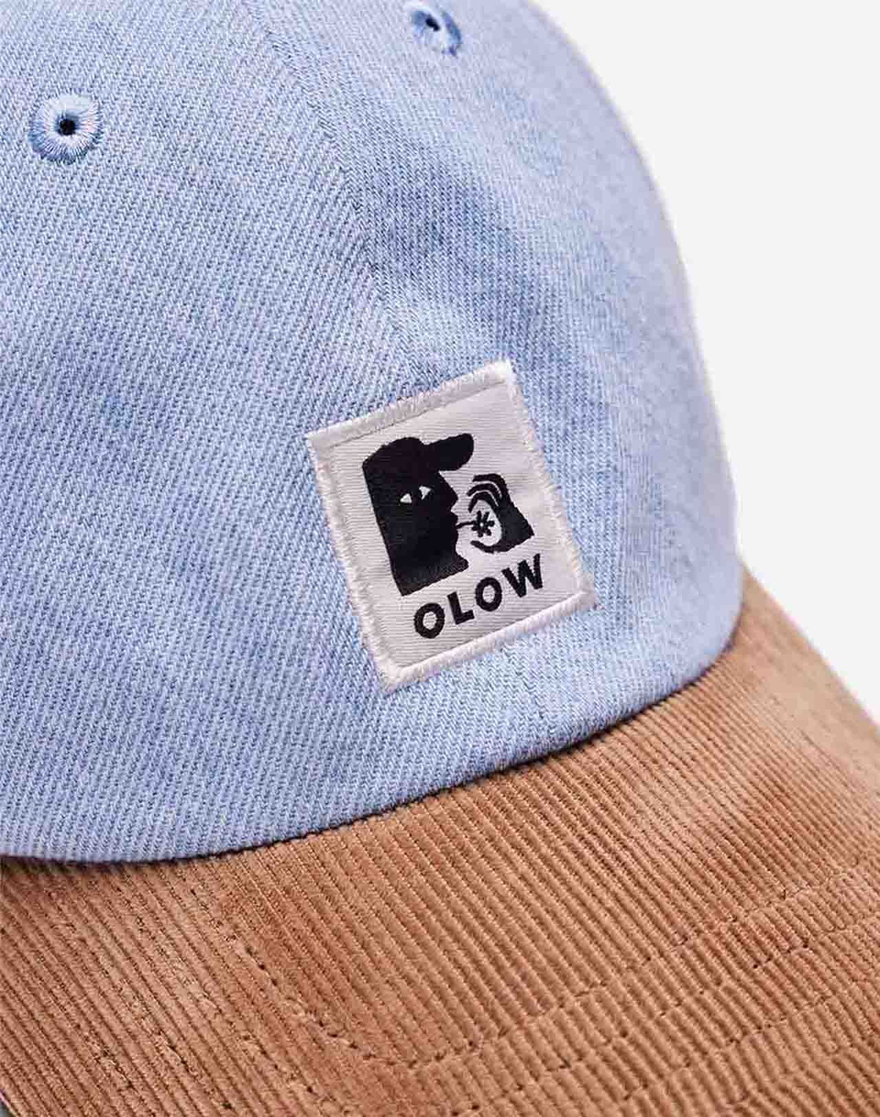 Casquette en coton bio | bleu "casquette six pannel stanton denim clair - light denim"