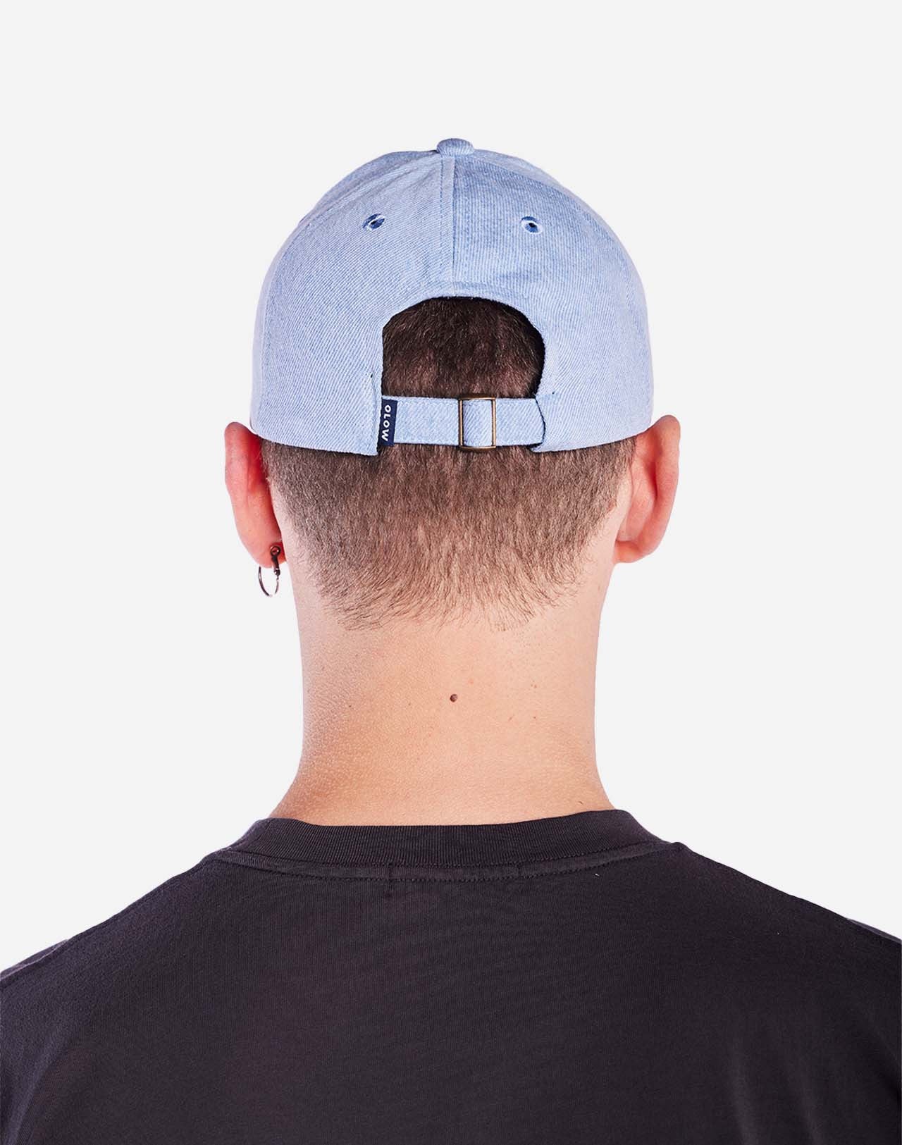 Casquette en coton bio | bleu "casquette six pannel stanton denim clair - light denim"