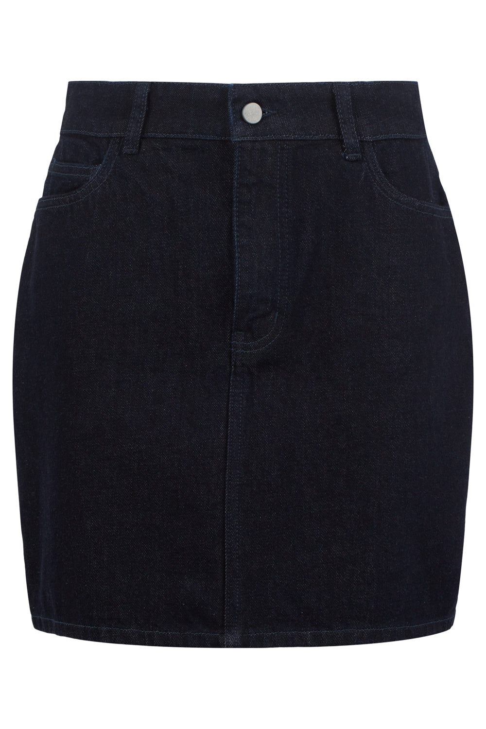 Jupe en jean bleu foncé en Coton bio - Catrina