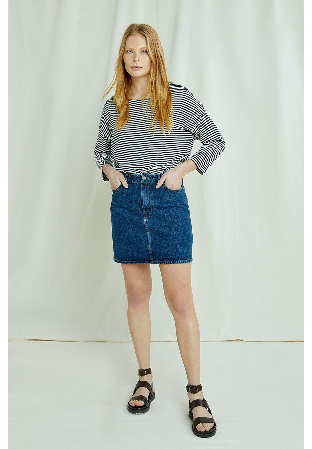 Jupe jean en Coton bio - Catrina