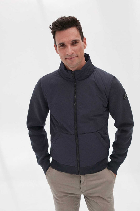 Veste marine bi-matière en polyester et nylon recyclé - Waimea
