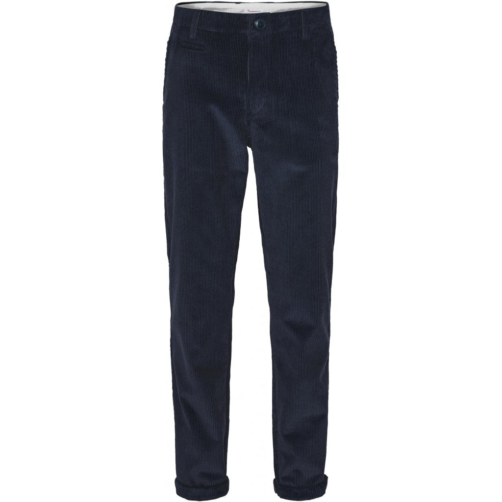 Chino velours marine en coton bio