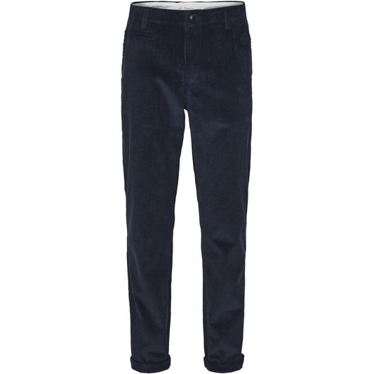 Chino velours marine en coton bio
