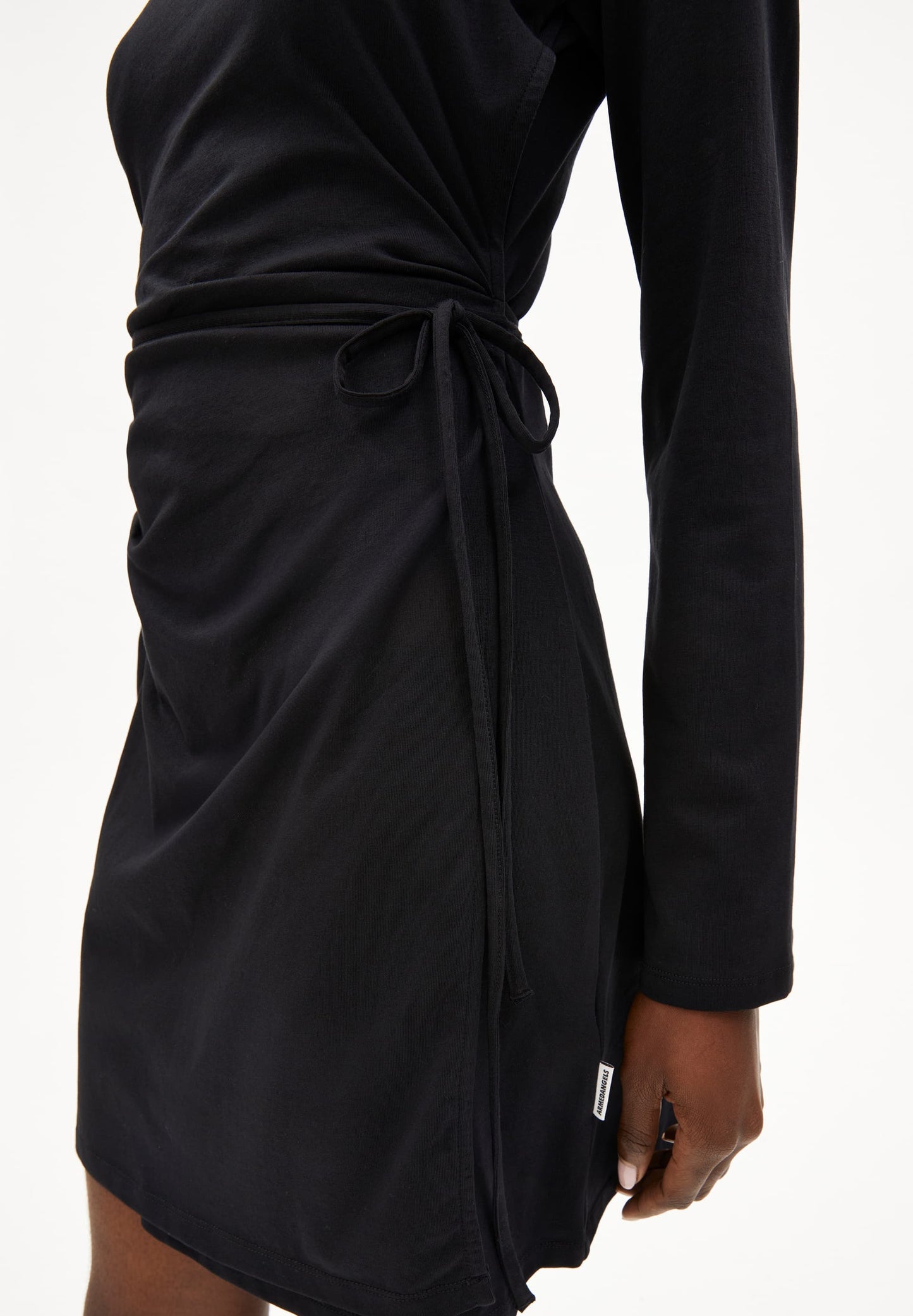 Robe en coton biologique | noir "ceetaa - black"