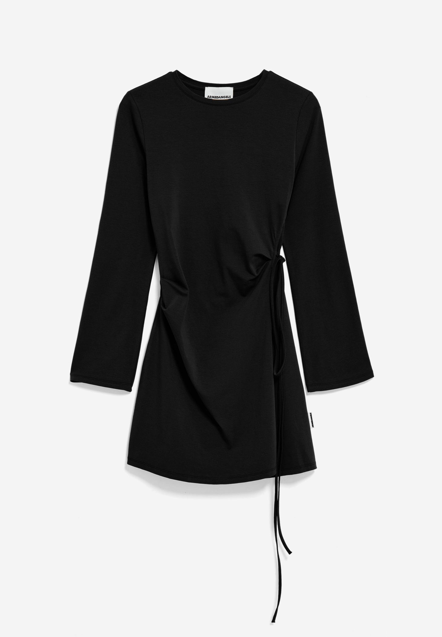 Robe en coton biologique | noir "ceetaa - black"