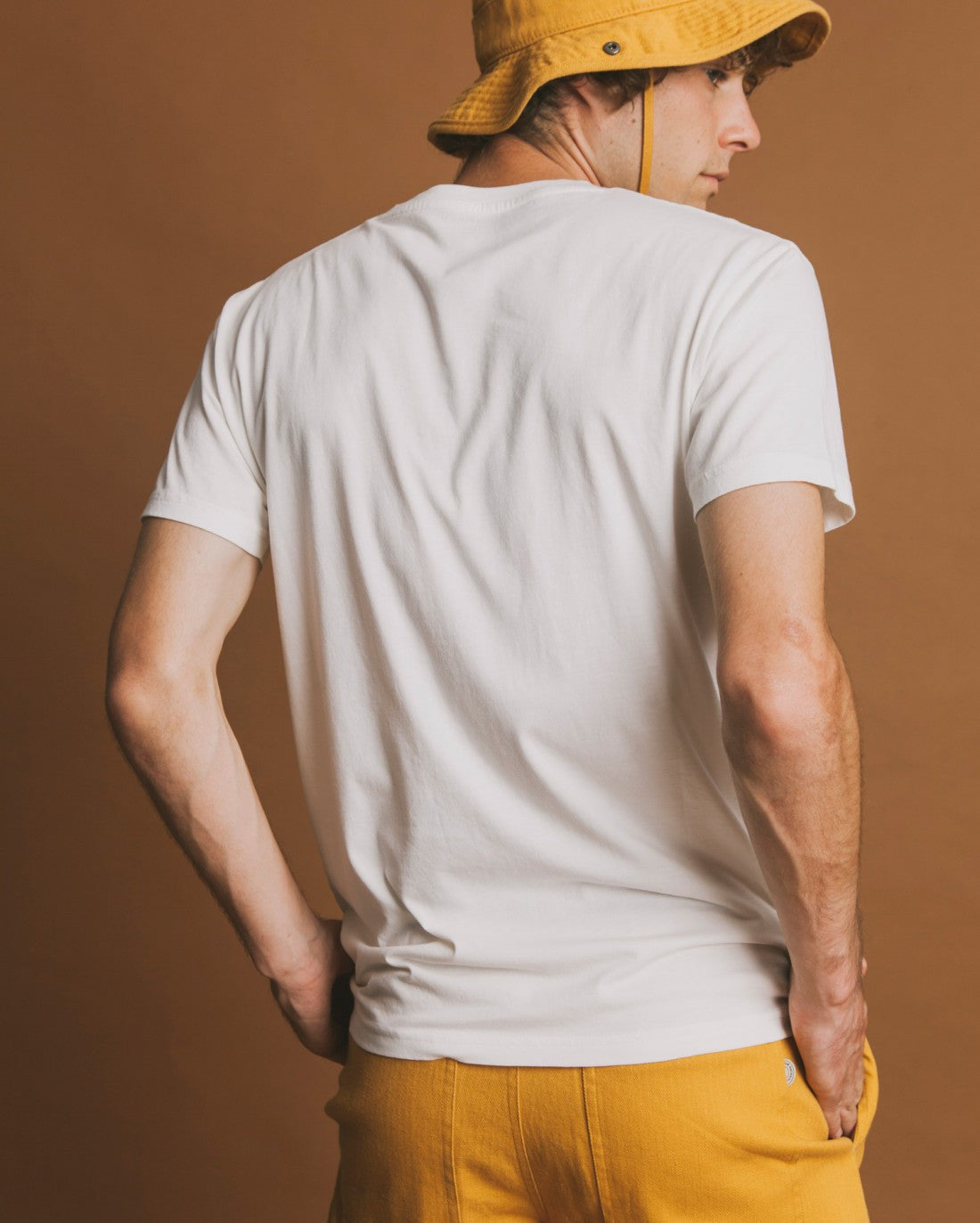 T-shirt blanc imprimé en coton bio - Ceylan