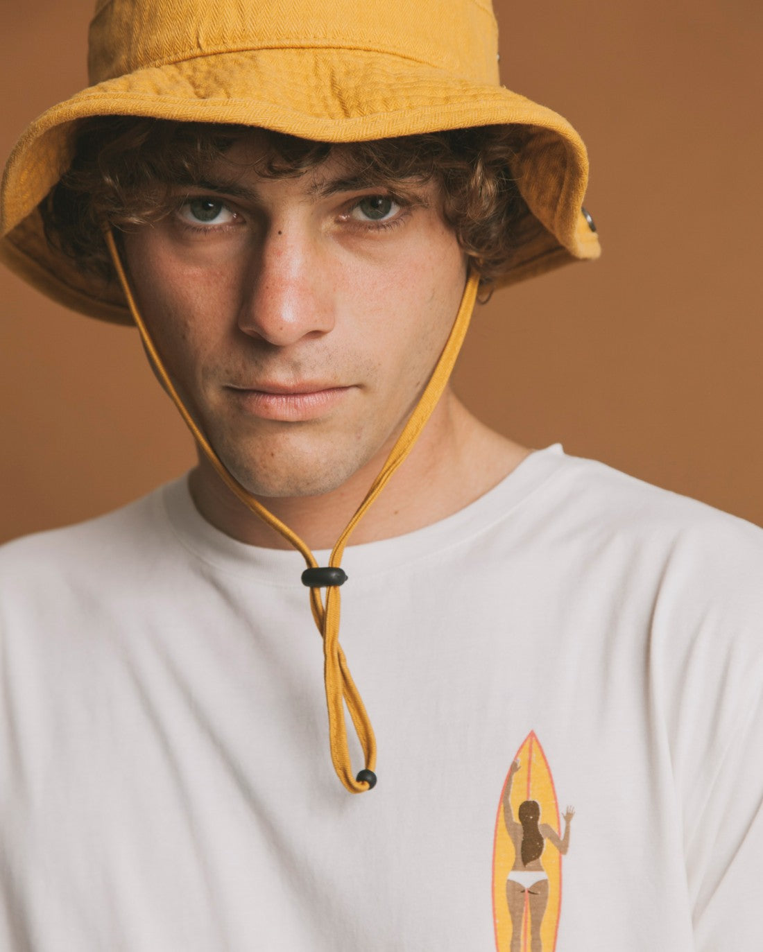 T-shirt blanc imprimé en coton bio - Ceylan