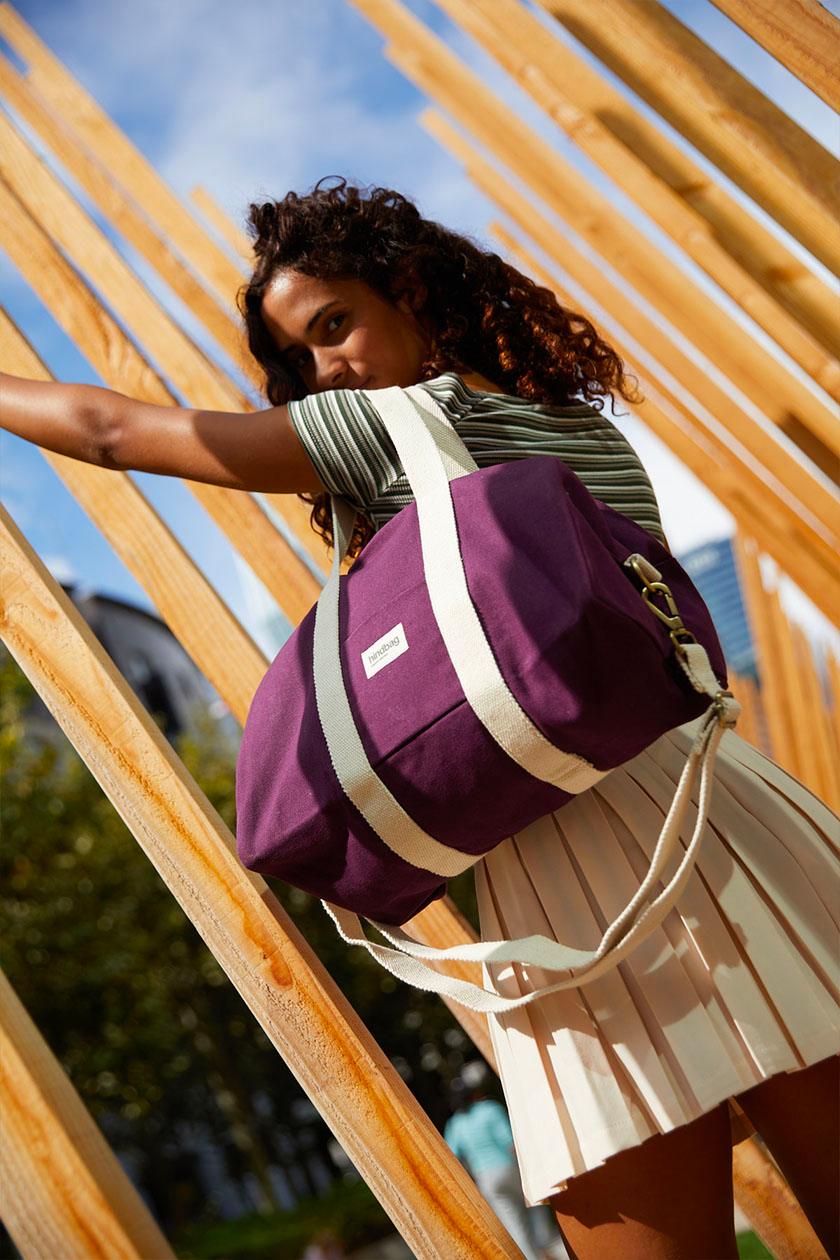 Sac bowling en coton bio | Prune "charlie prune"