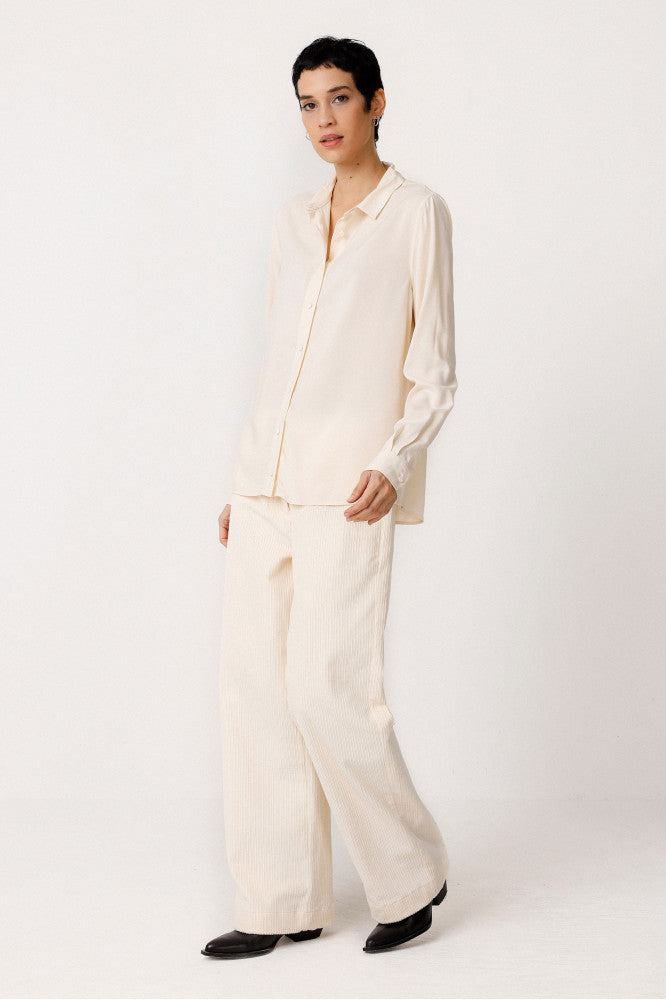 Chemise en ecovero | écru "camisa asun cream"