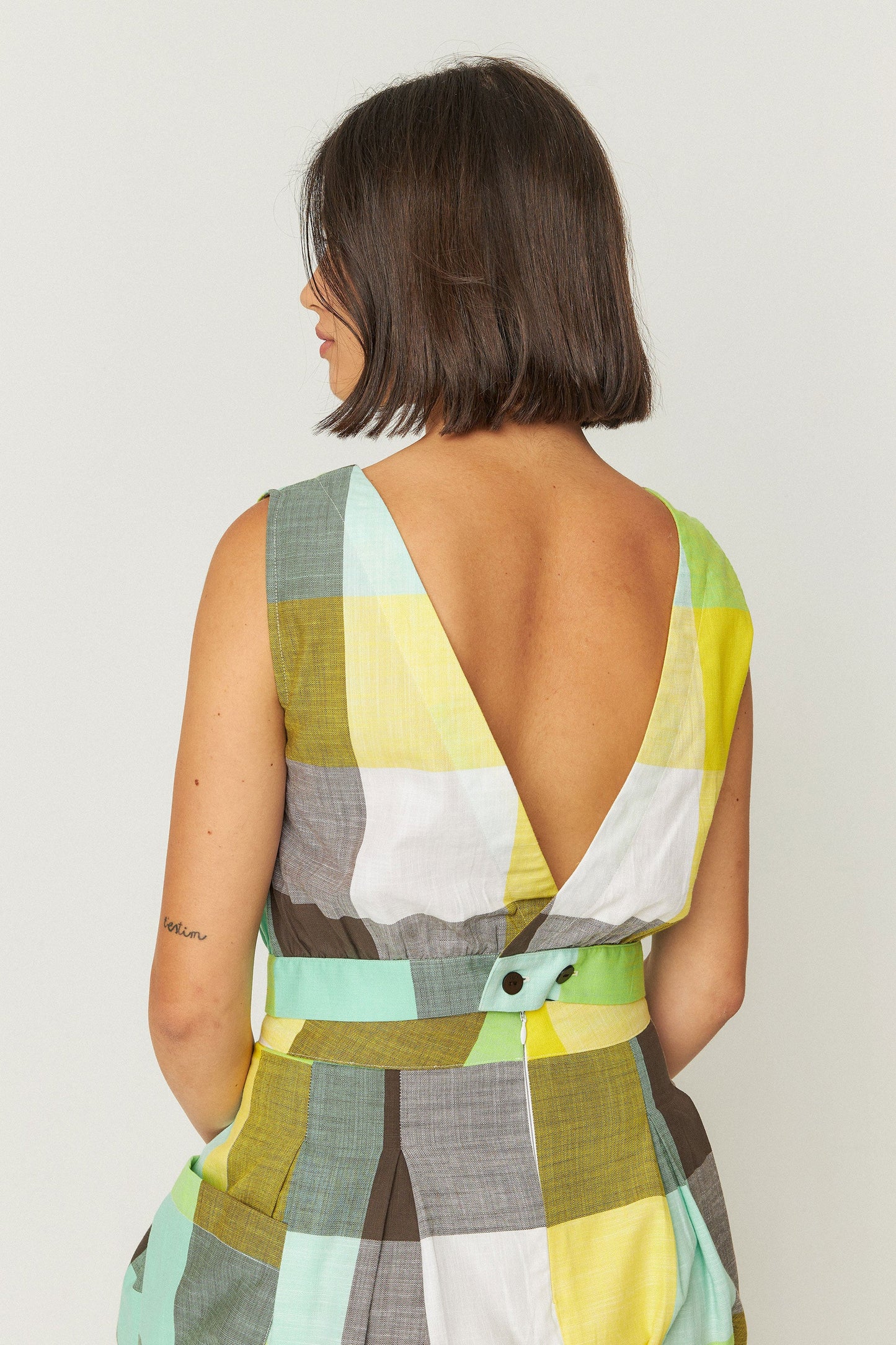 Top à carreaux en coton bio | multicolore "katti-gots shirt - checks"