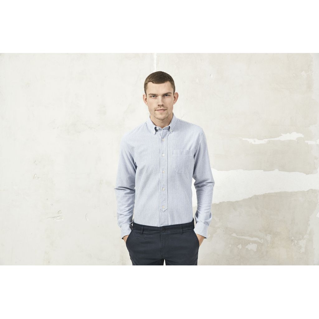 Chemise rayée en coton bio