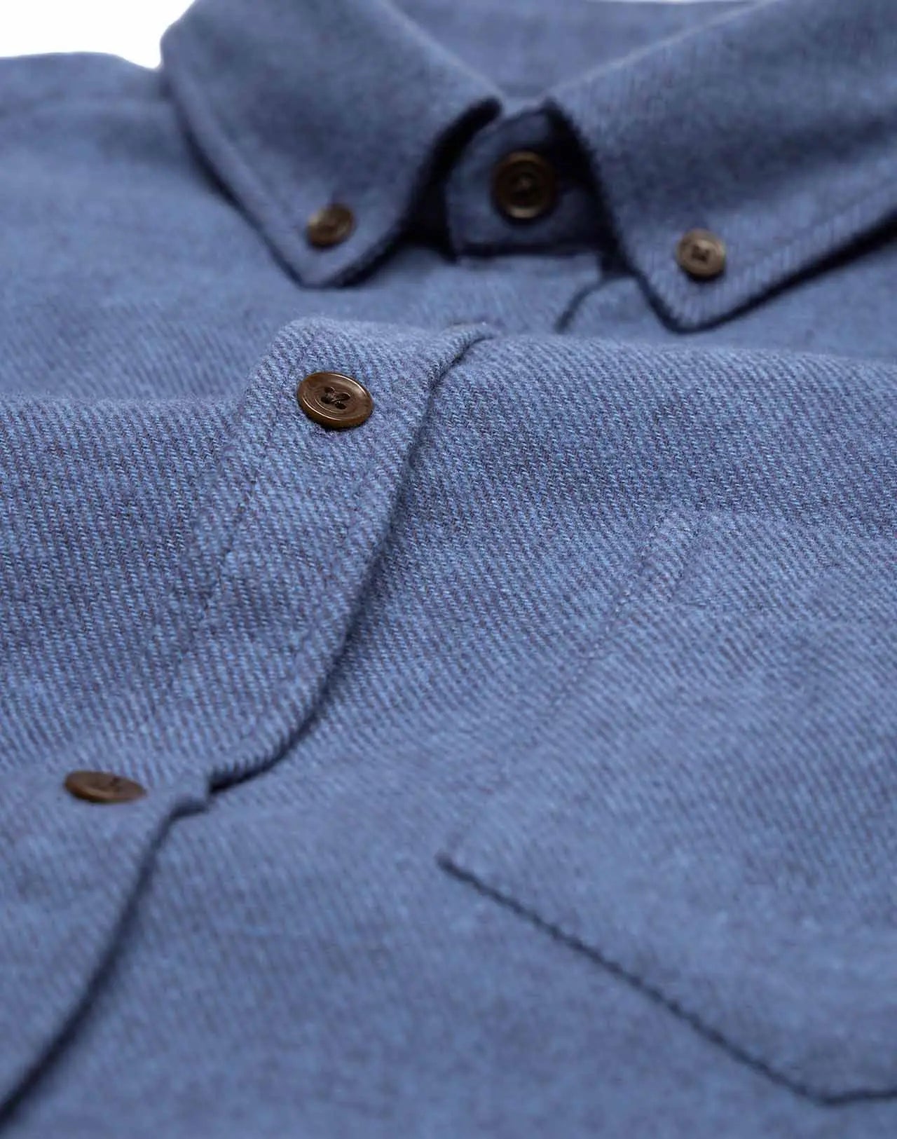 Chemise flanelle en coton bio | bleue "strato"