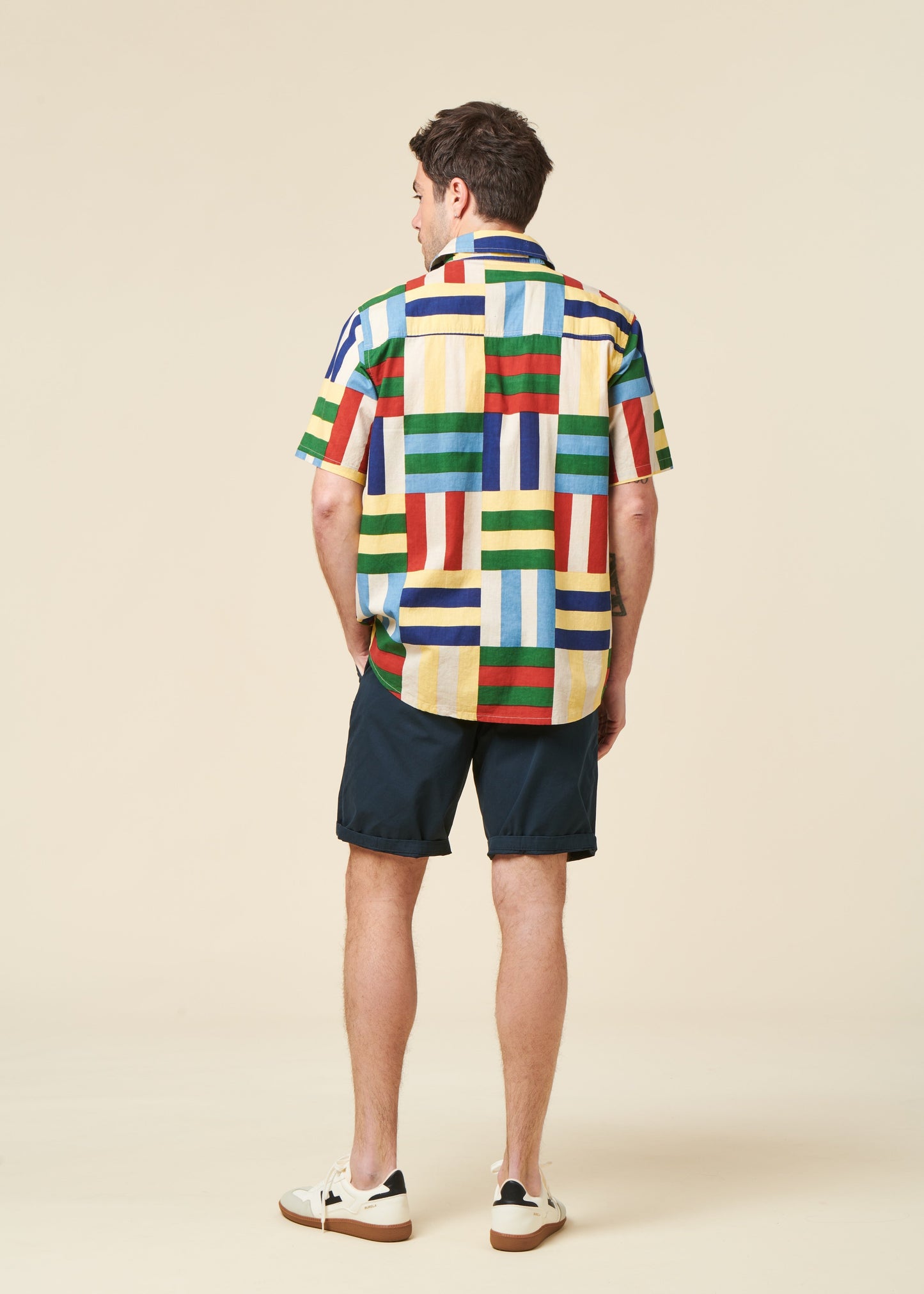 Chemise en coton bio | multicolore "Field tom shirt"