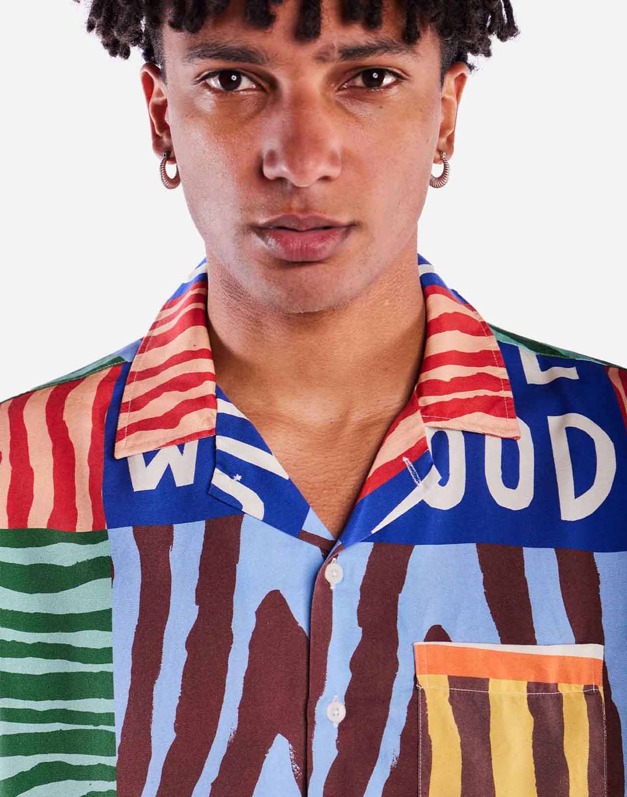 Chemise en tencel® (procédé Lyocell) | marron "Chemise aloha firewood - firewood"