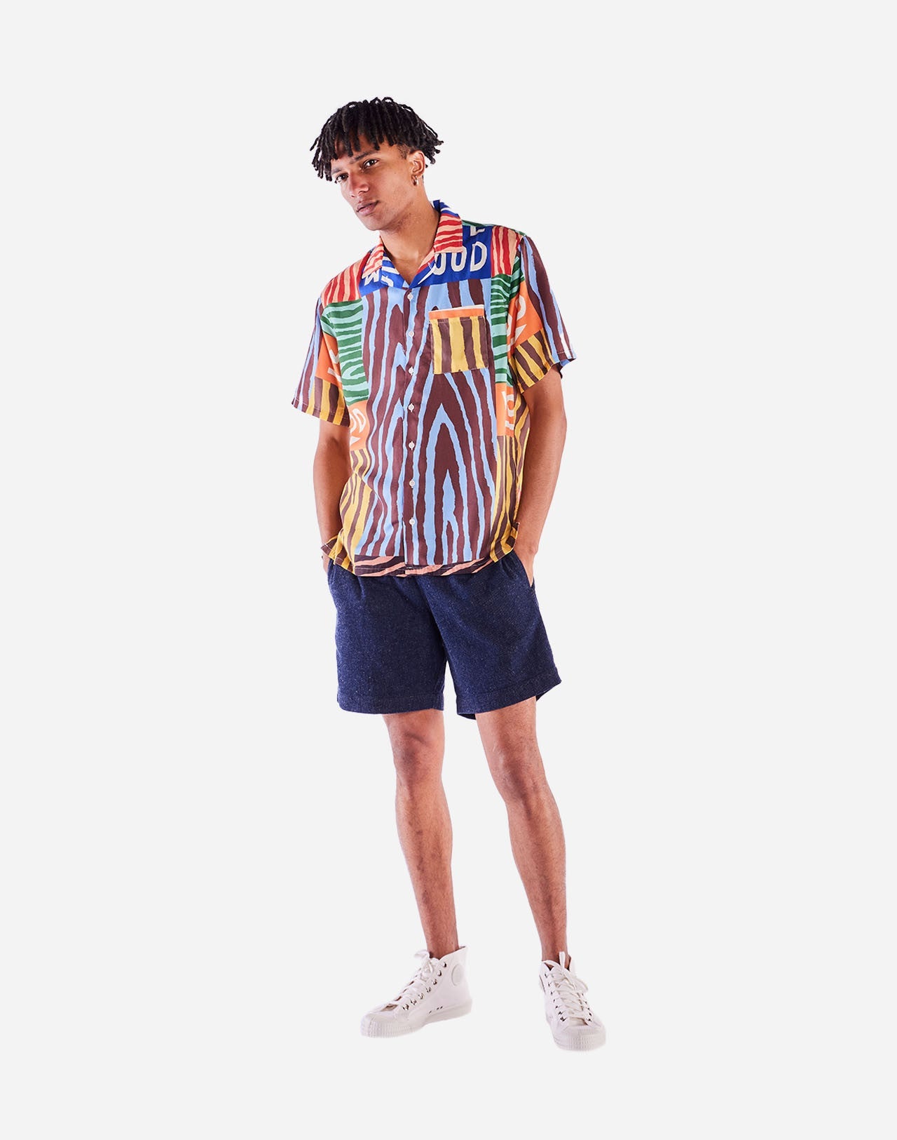 Chemise en tencel® (procédé Lyocell) | marron "Chemise aloha firewood - firewood"
