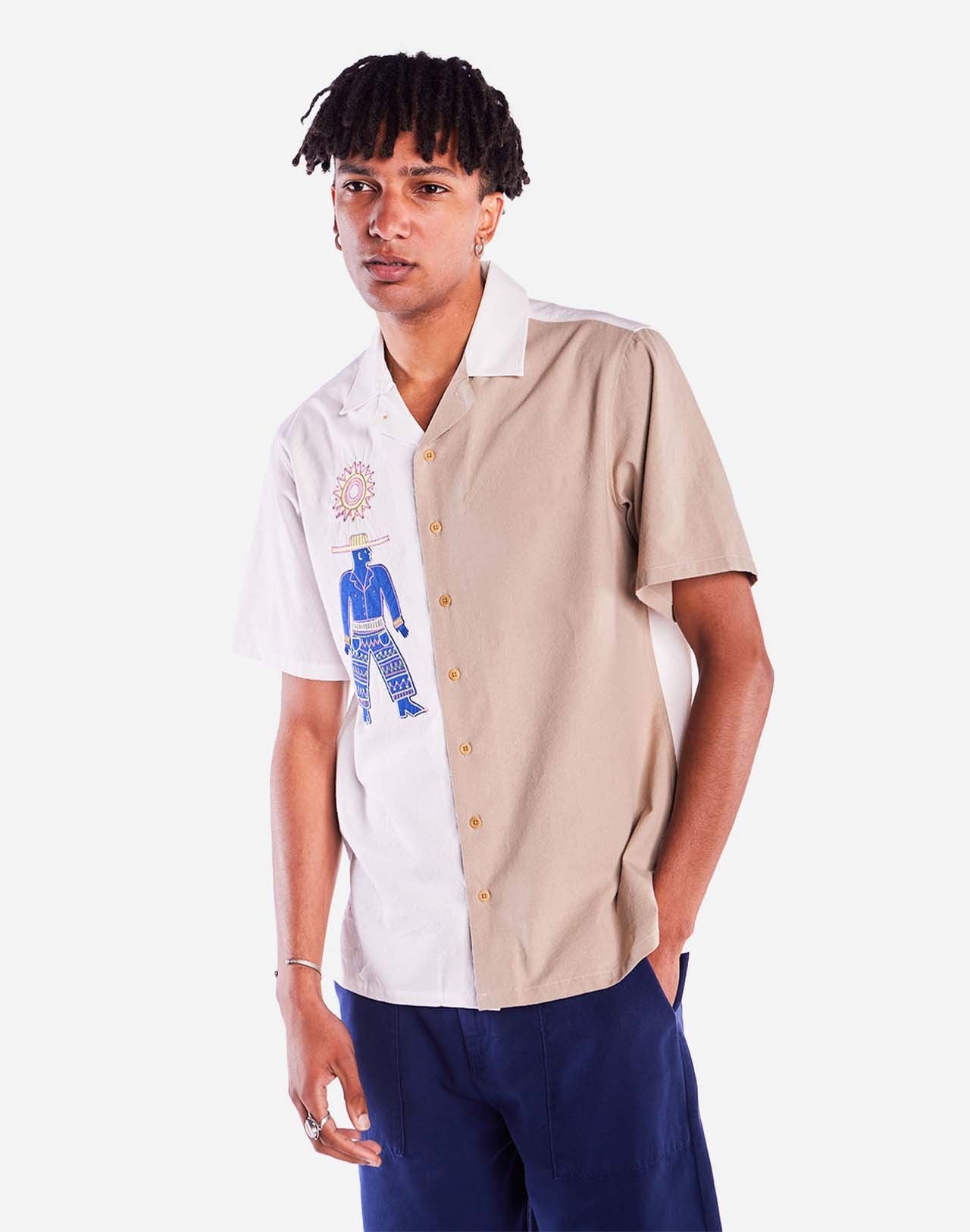 Chemise en coton biologique | beige "Chemise aloha fishermans cove - fishermans cove"