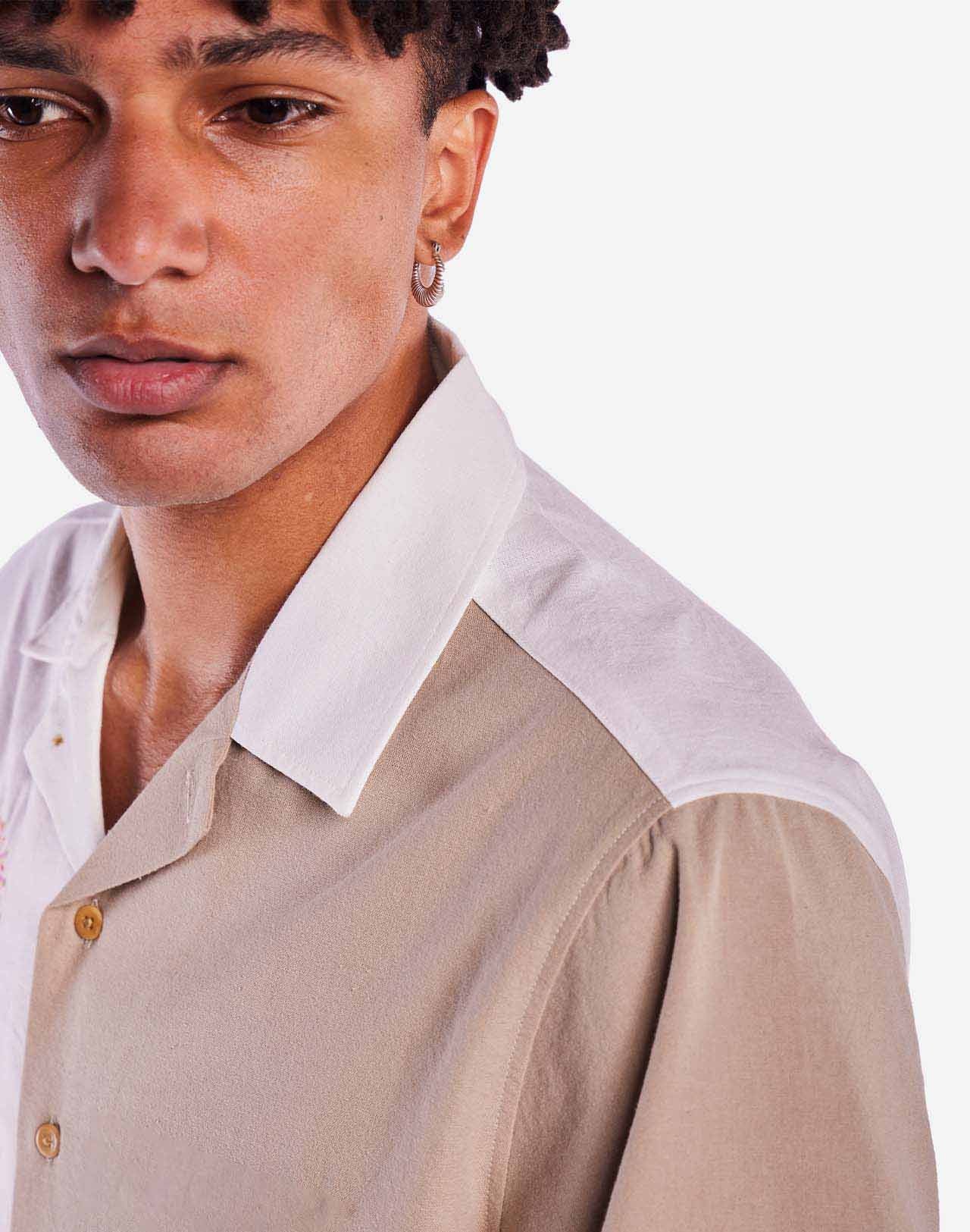 Chemise en coton biologique | beige "Chemise aloha fishermans cove - fishermans cove"
