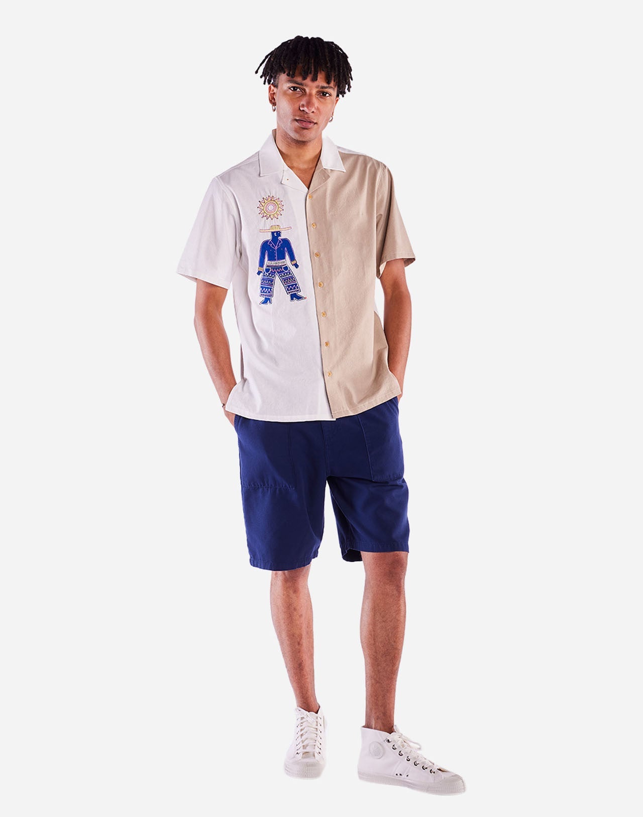 Chemise en coton biologique | beige "Chemise aloha fishermans cove - fishermans cove"