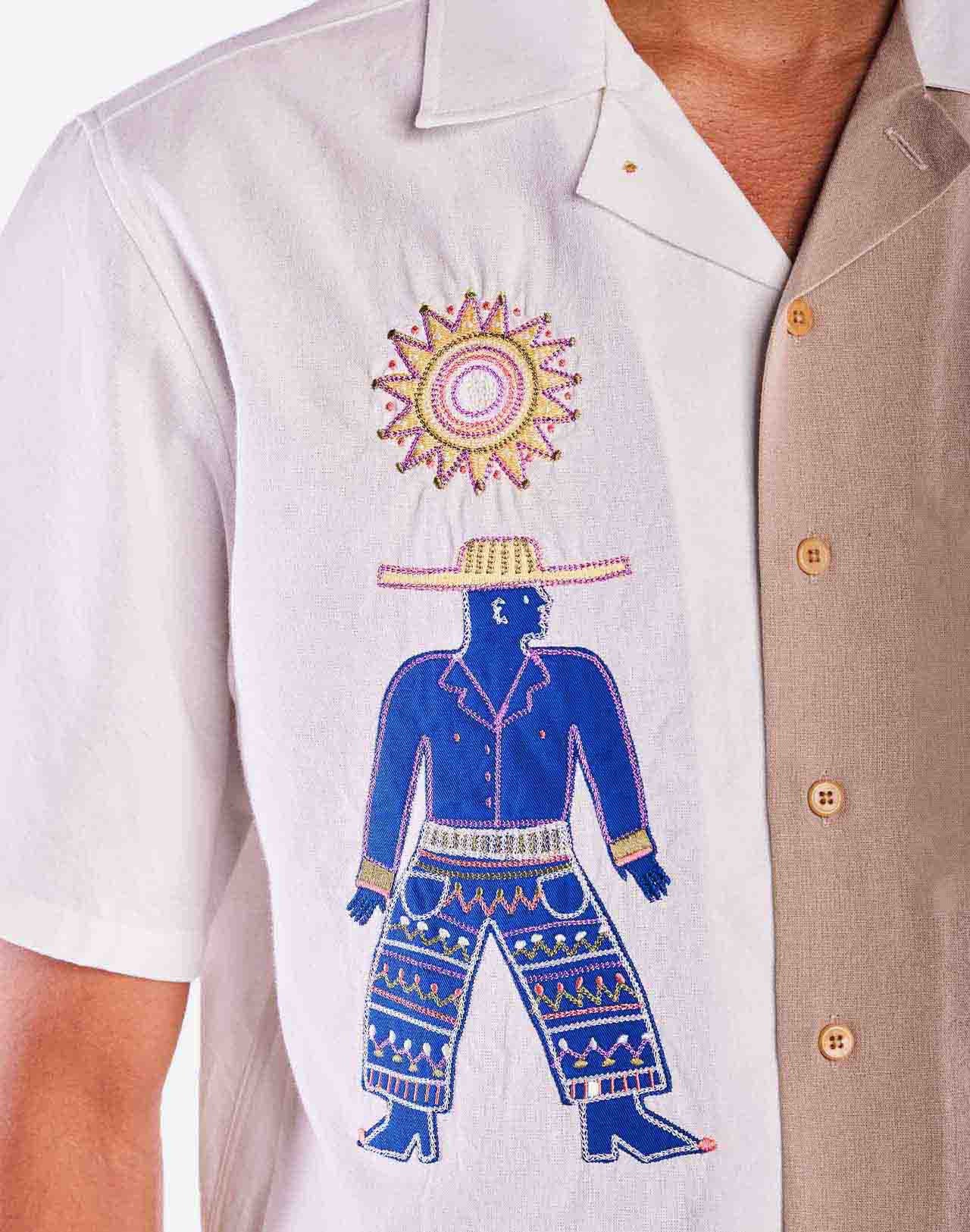 Chemise en coton biologique | beige "Chemise aloha fishermans cove - fishermans cove"