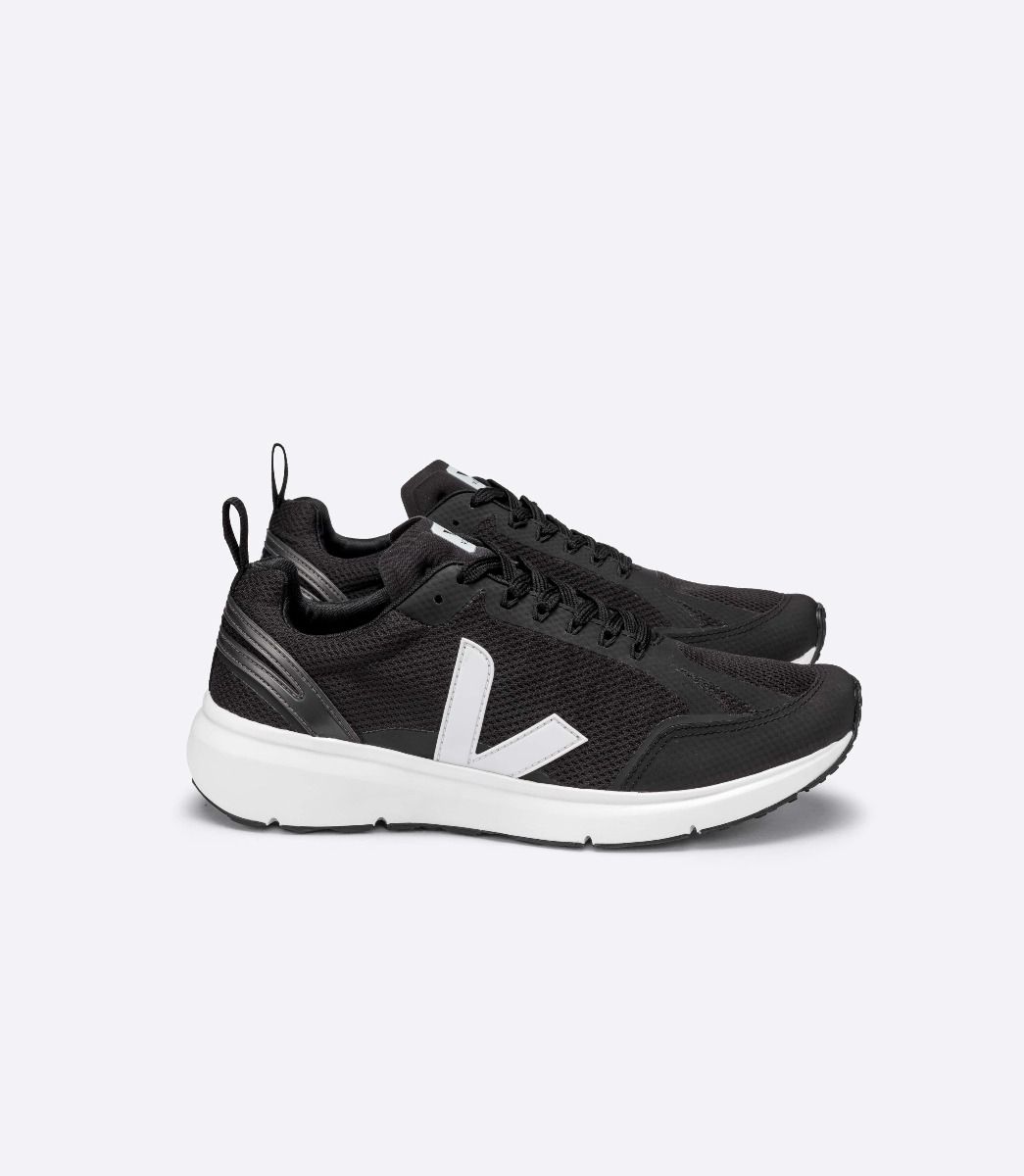 Baskets de sport en recyclé | noir et blanc "condor 2 alveomesh black white"