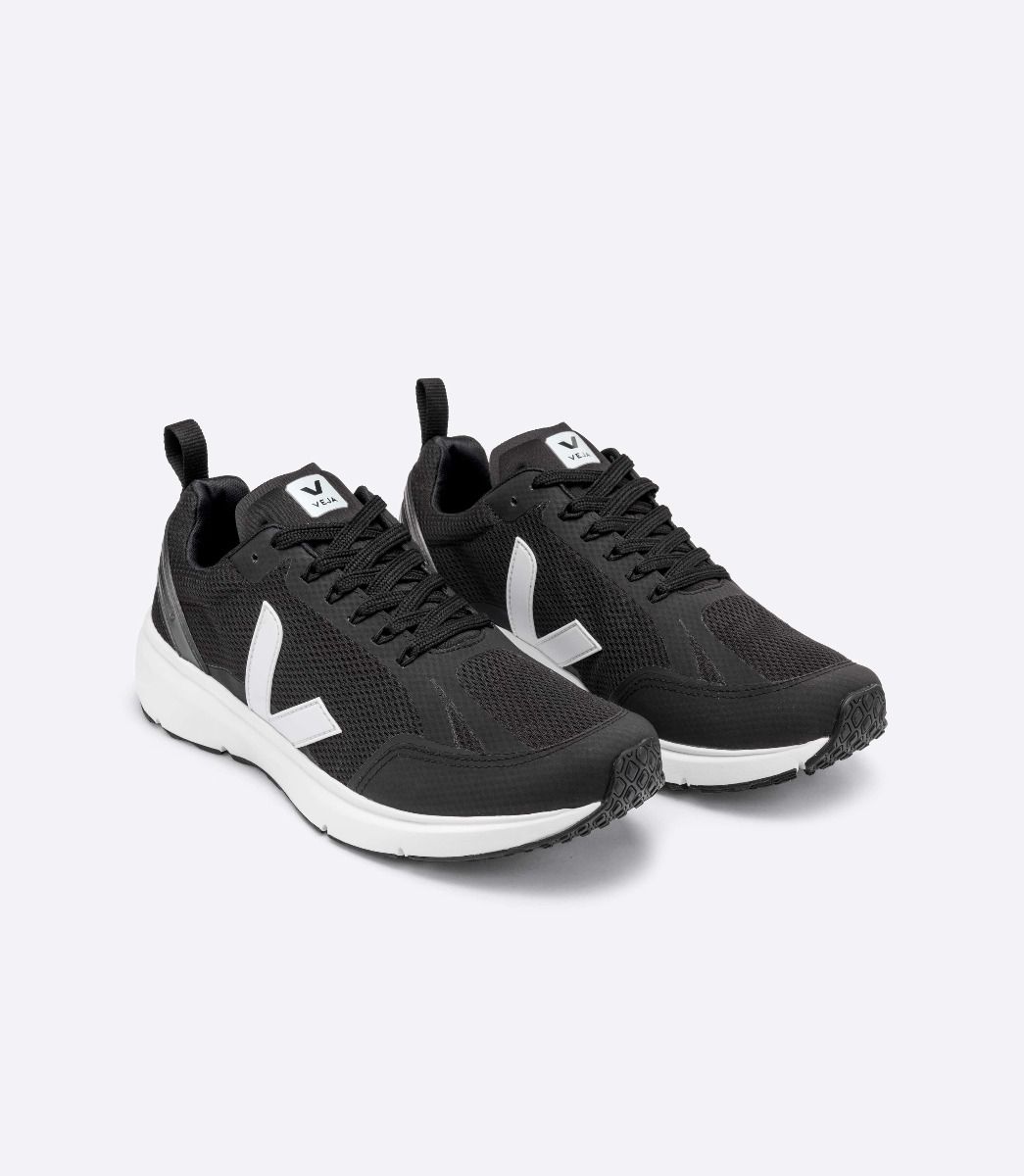 Baskets de sport en recyclé | noir et blanc "condor 2 alveomesh black white"