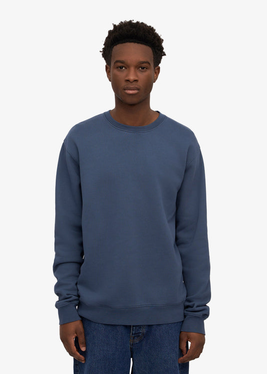 Sweat en coton bio | bleu pétrole "petrol blue"