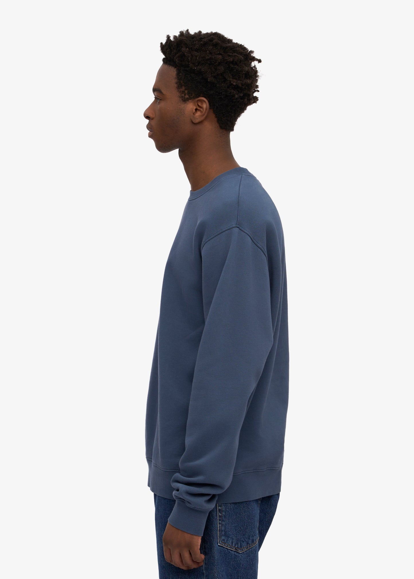 Sweat en coton bio | bleu pétrole "petrol blue"