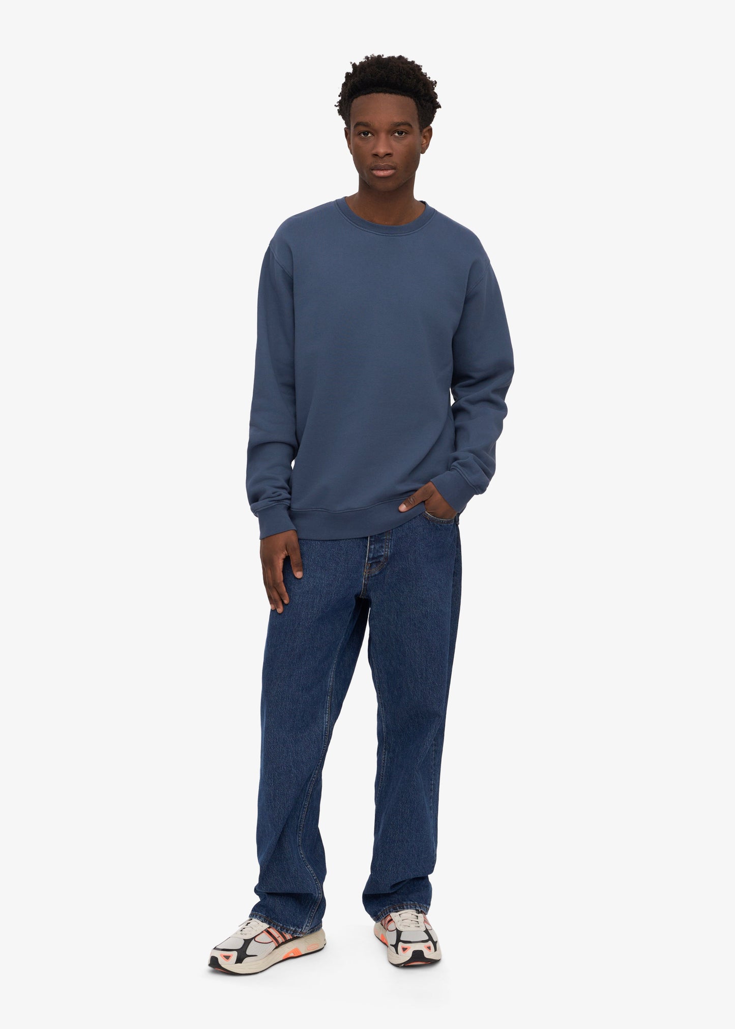 Sweat en coton bio | bleu pétrole "petrol blue"