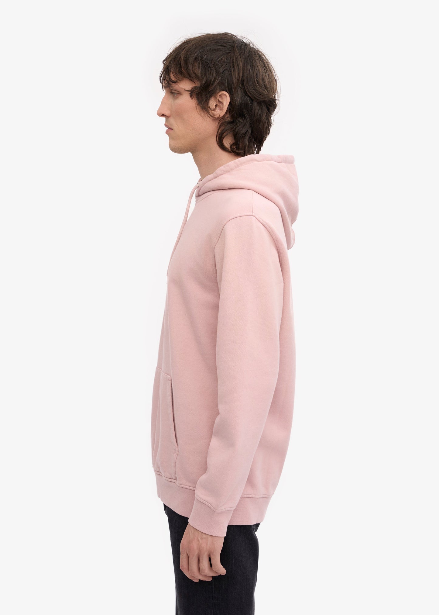Sweat à capuche en coton bio | rose 'Faded pink'